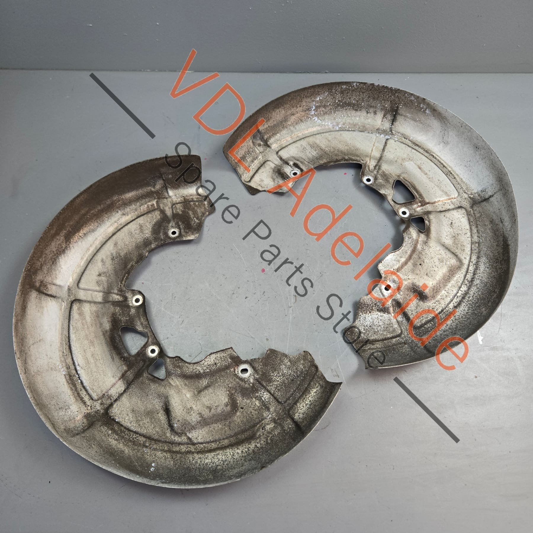 Audi Brembo Carbon Ceramic 380mm x 38mm Brake Cover Plate Pair 4E0615311M 4E0615312M - Image 2