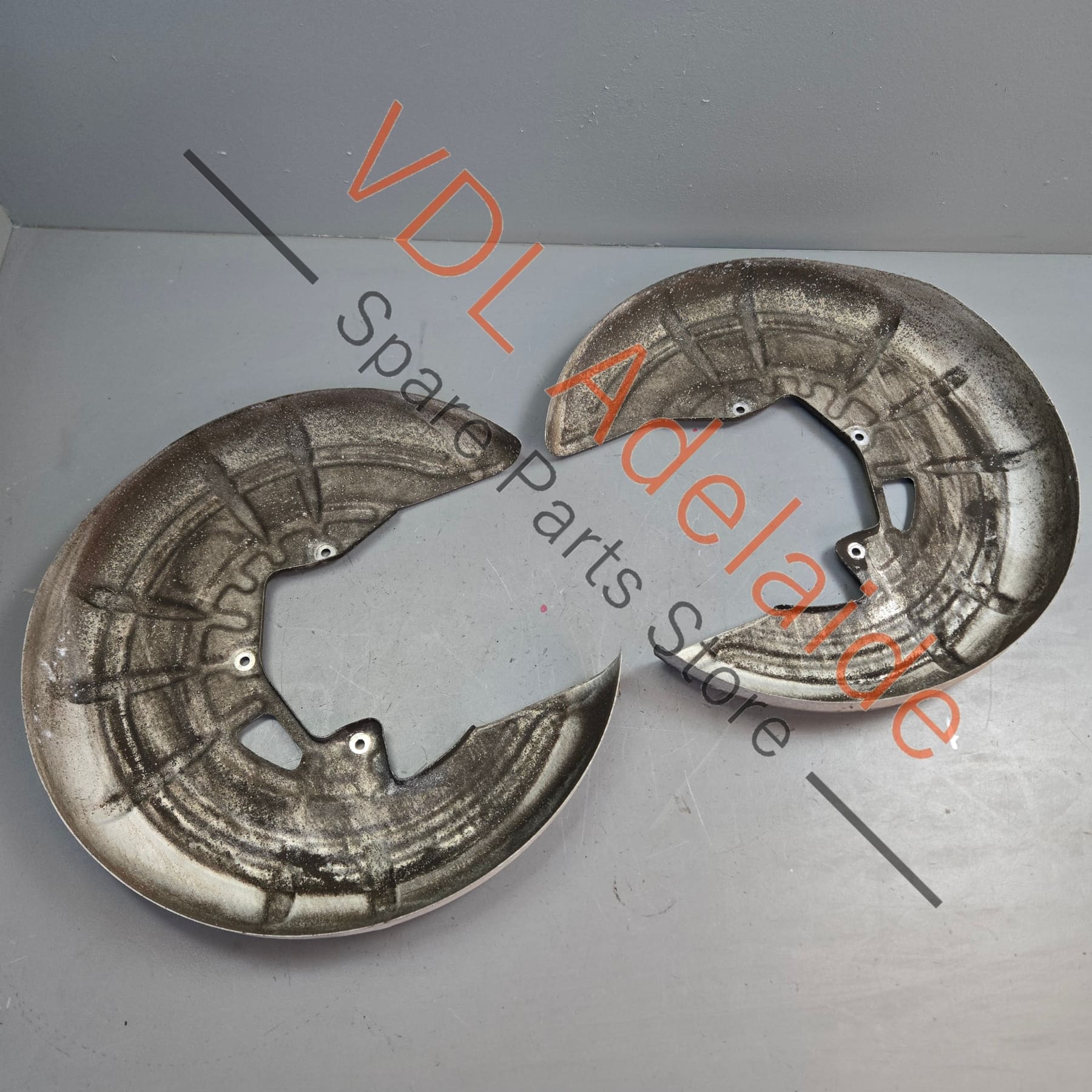 Audi Carbon Ceramic Brake Cover Plate Pair 4E0615611G 4E0615612G 356mm x 28mm - Image 2