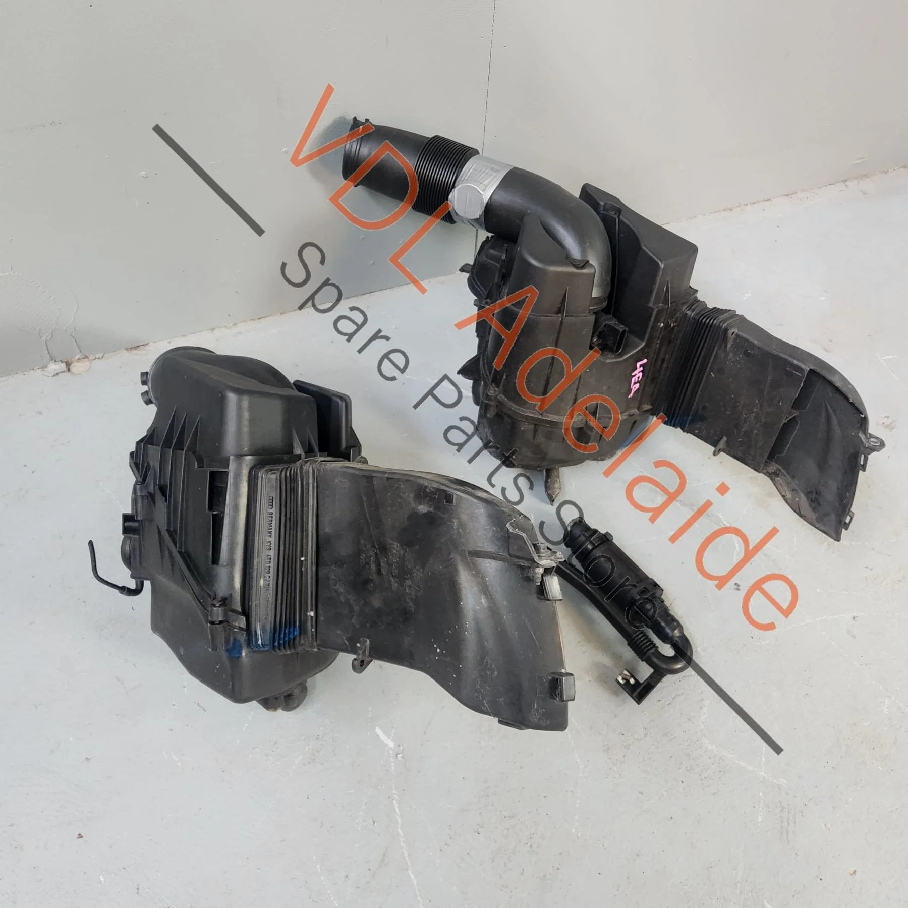 Audi S8 D3 Pair of Air Filter Induction Pipes Left & Right 07L133837A 07L133838A