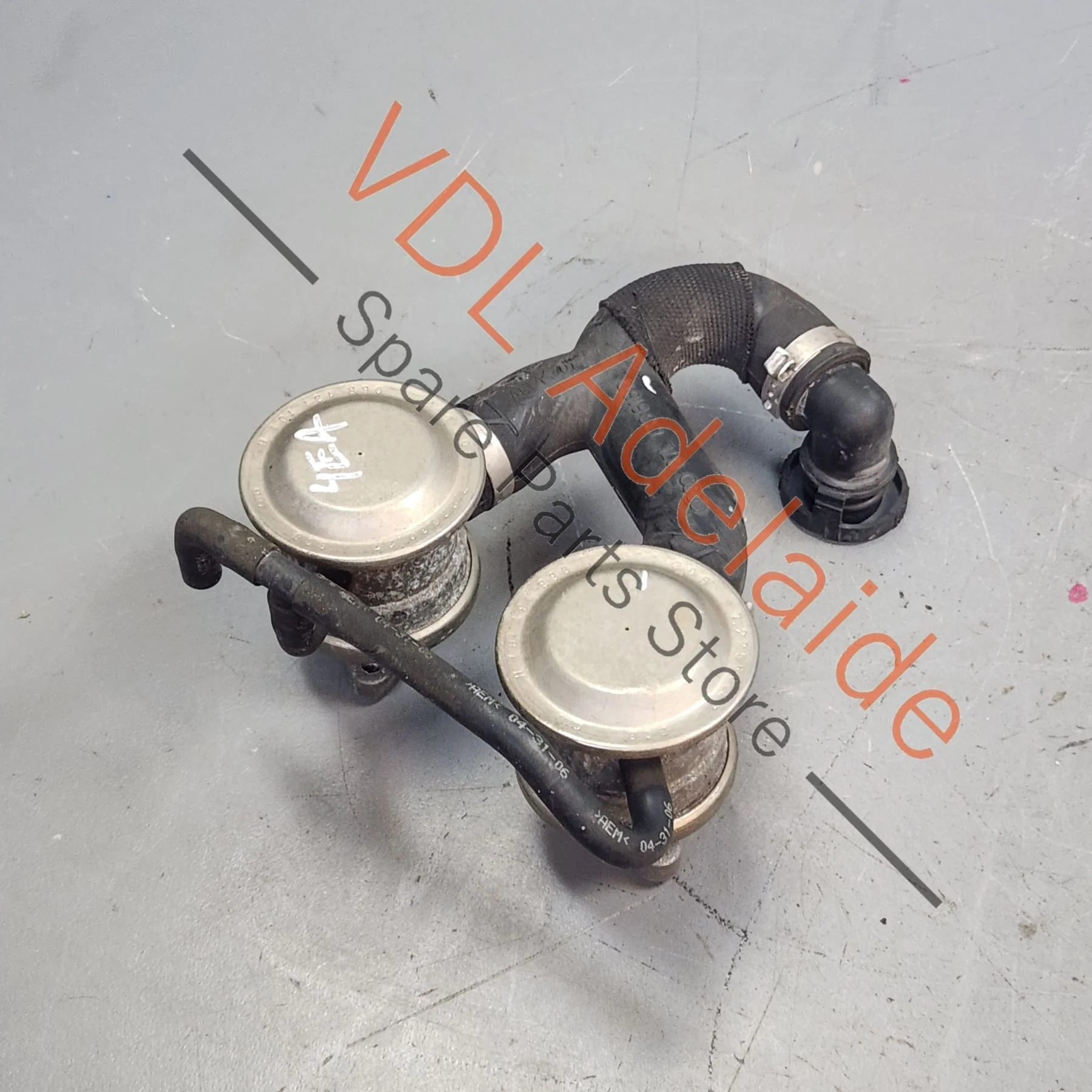 Audi S8 D3 V10 Air Smog Pipe & Kombi Valve Set 079131101AR 07L133818D - Image 3