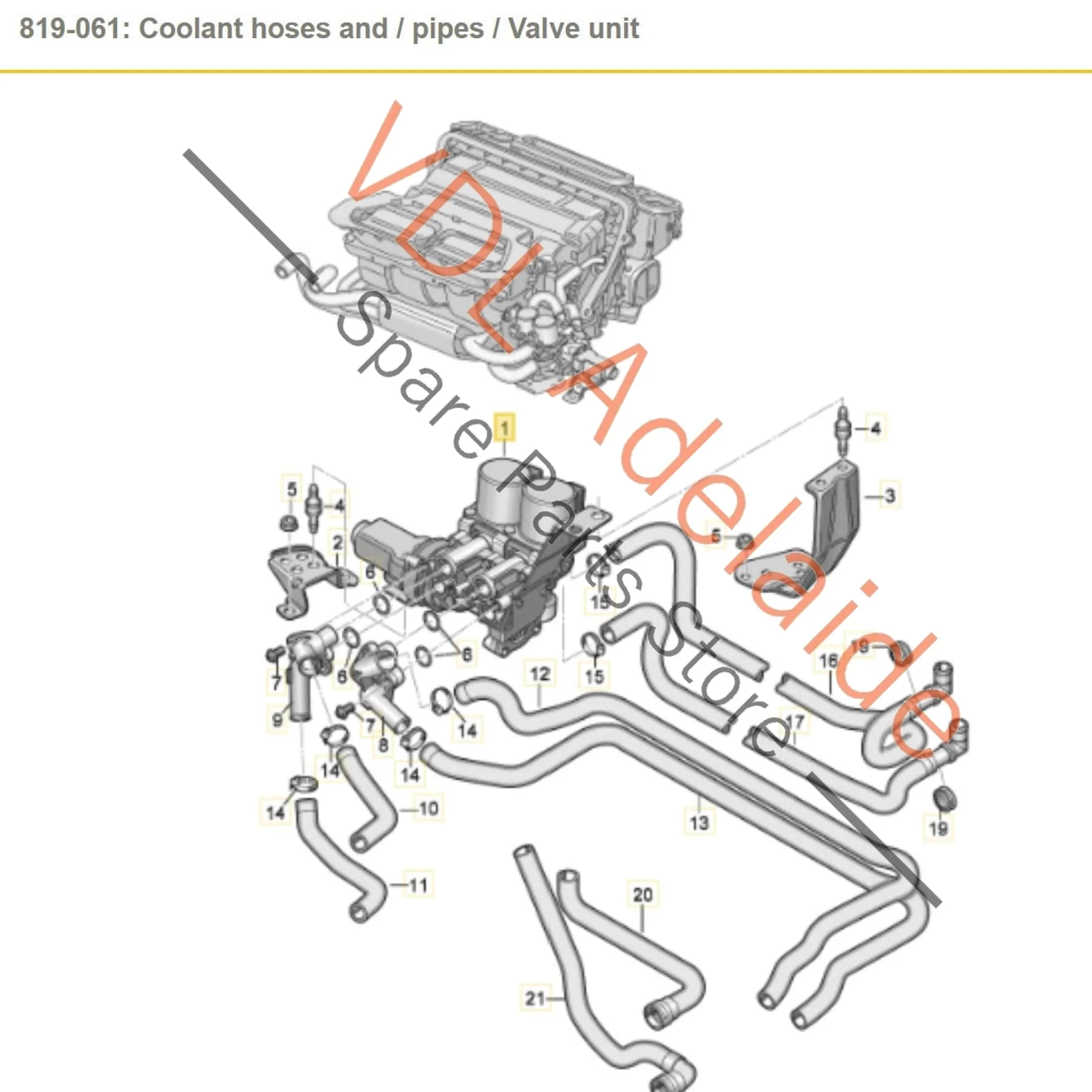 Audi A8 S8 D3 Air Conditioning Control Valve Block 4E0959617C - Image 2