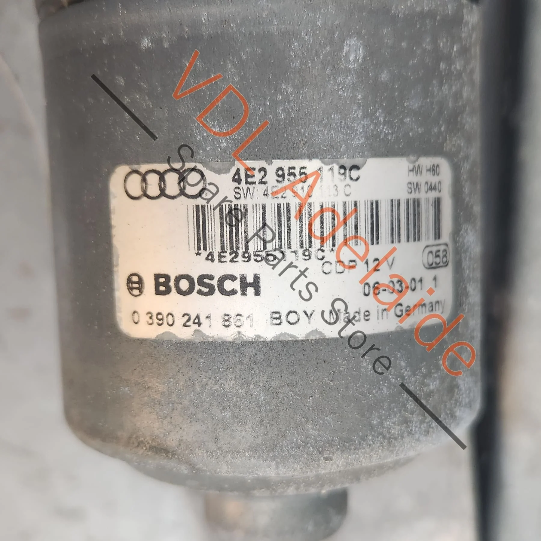 Audi A8 D3 4E Windscreen Wiper Motor & Linkage 4E2955603E - Image 3