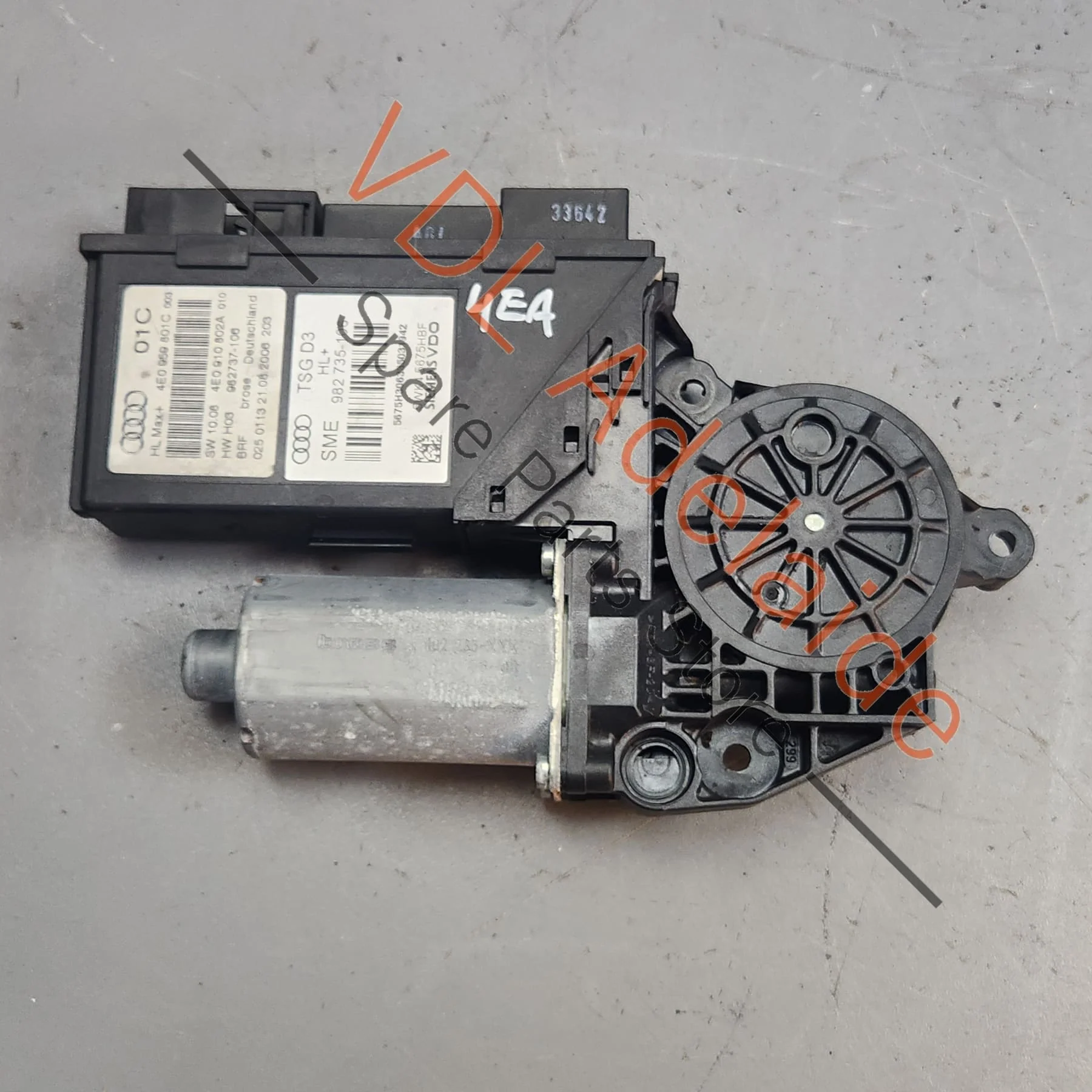 Audi A8 D3 S8 Rear Left Window Regulator Motor 4E0959801D
