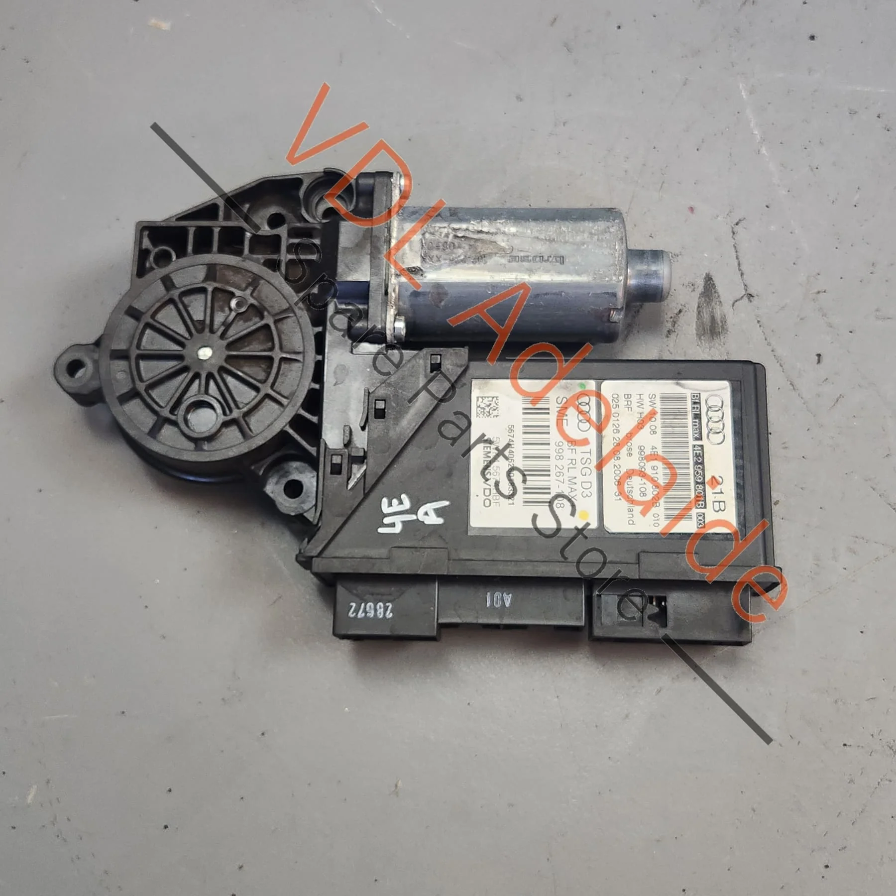 Audi A8 S8 D3 Front Left Window Regulator Motor 4E2959801B 4E2959801F
