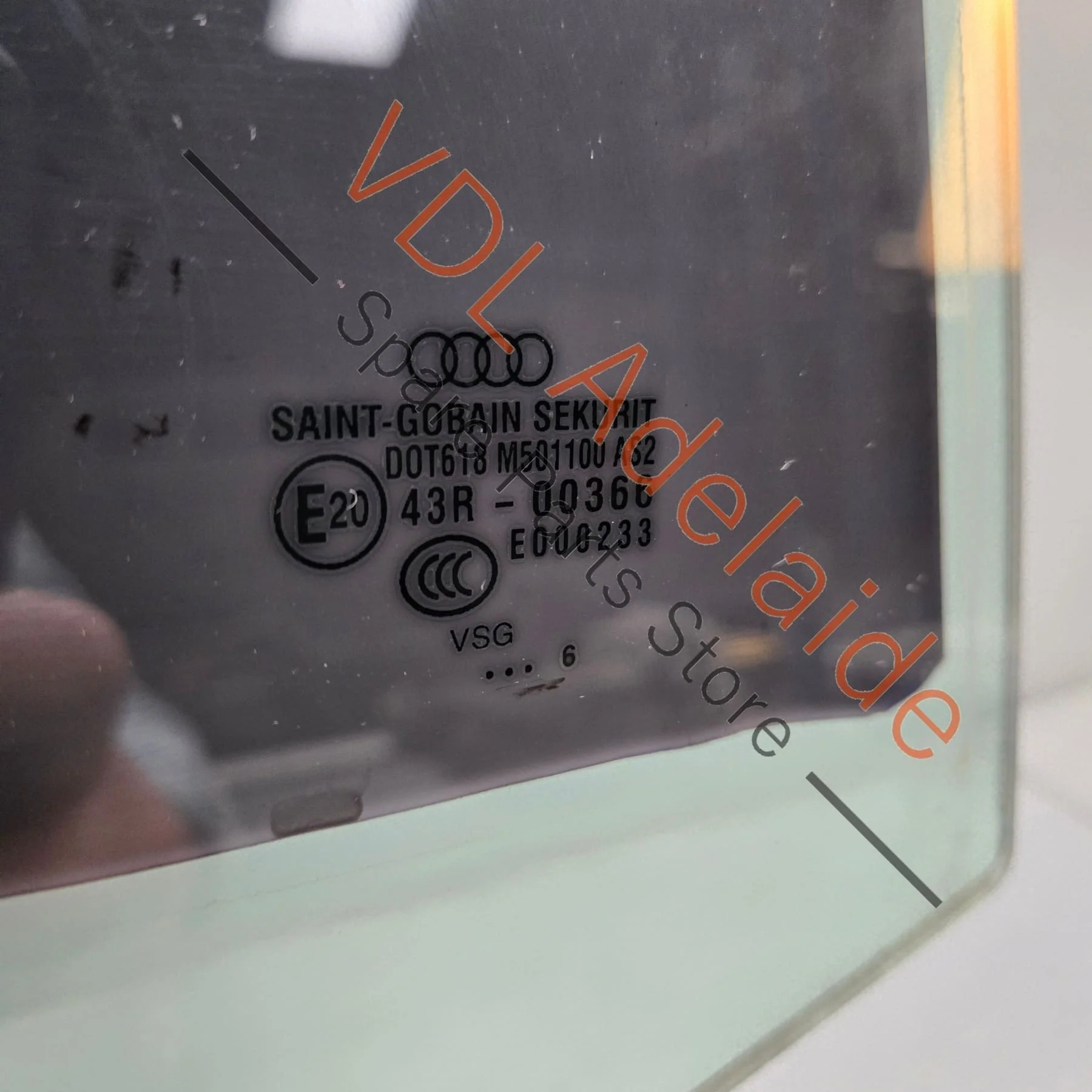 Audi A8 4E D3 Right Rear Door Glass Anti-intrusion 4E0845026L - Image 3