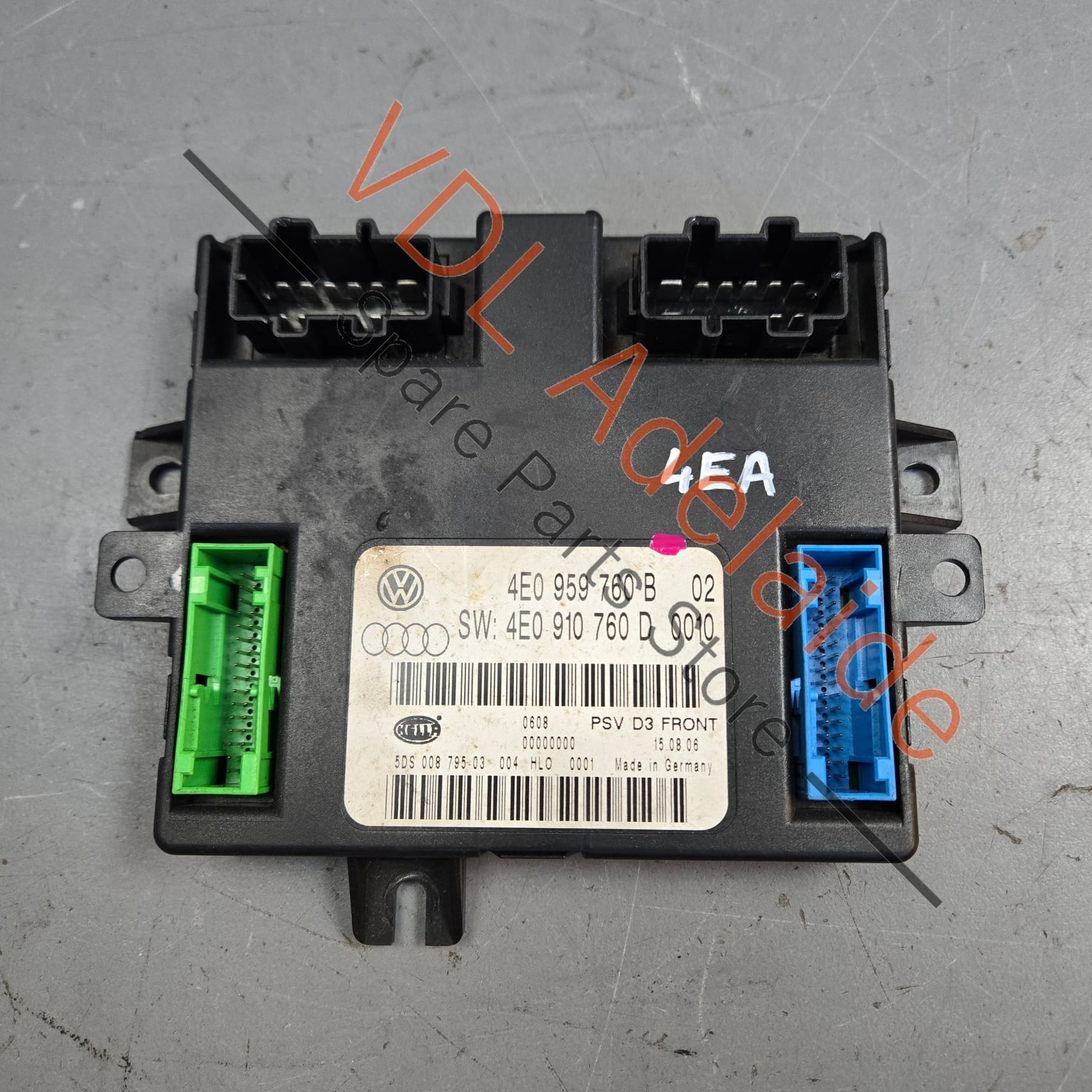 Audi A8 S8 D3 Seat Control Module 4E0910760D