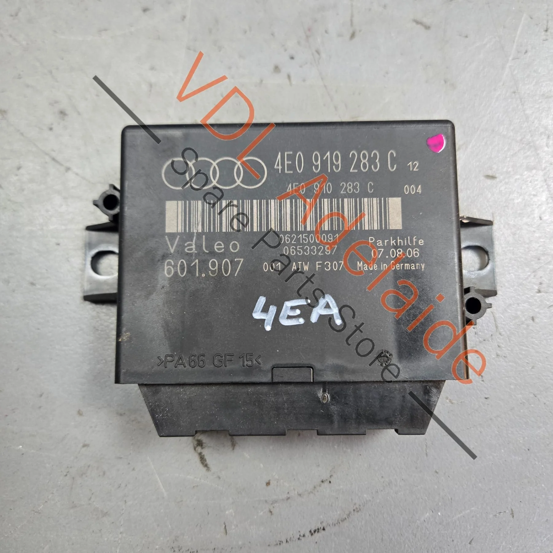 Audi A8 S8 D3 Parking Aid Control Unit 4E0910283D 4E0919283C