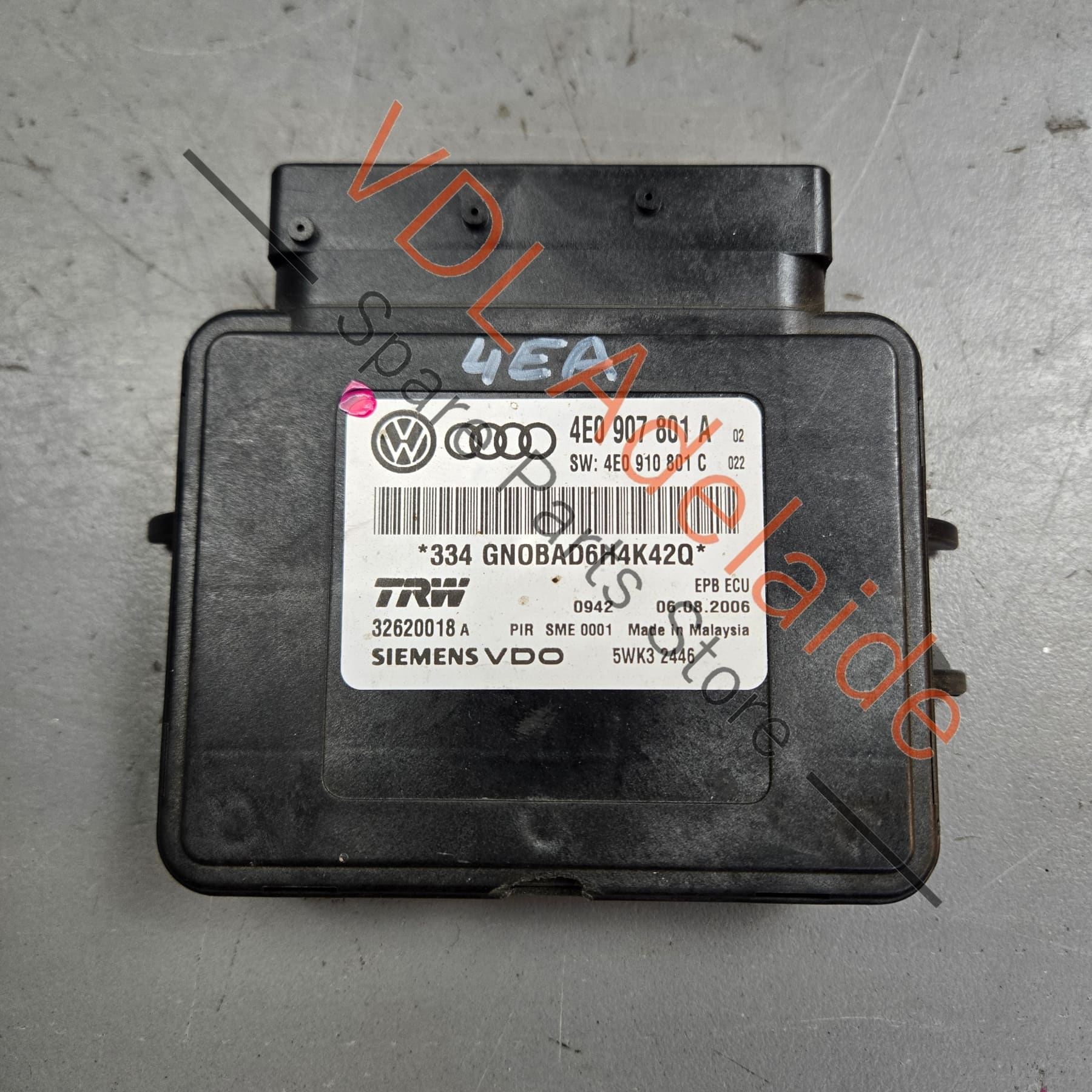 Audi EPB Electric Park Brake Control Module 4E0910801D