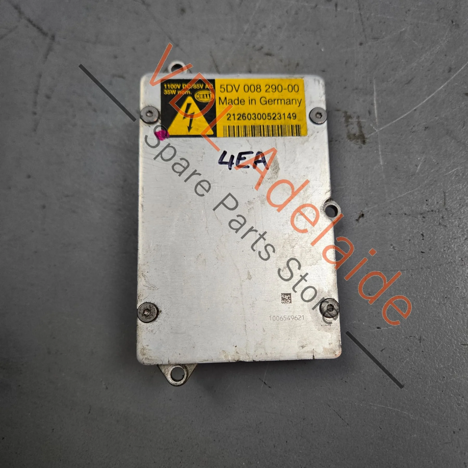 Audi A8 S8 D3 Xenon Headlight Ballast Module Control Unit for Gas Discharge Lamp 4E0907476 5DV008290