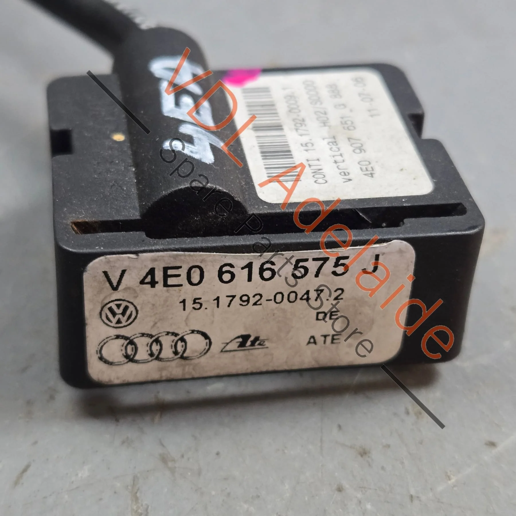 Audi A8 Acceleration Sensor Front Left 4E0616575K 4E0616575J - Image 3