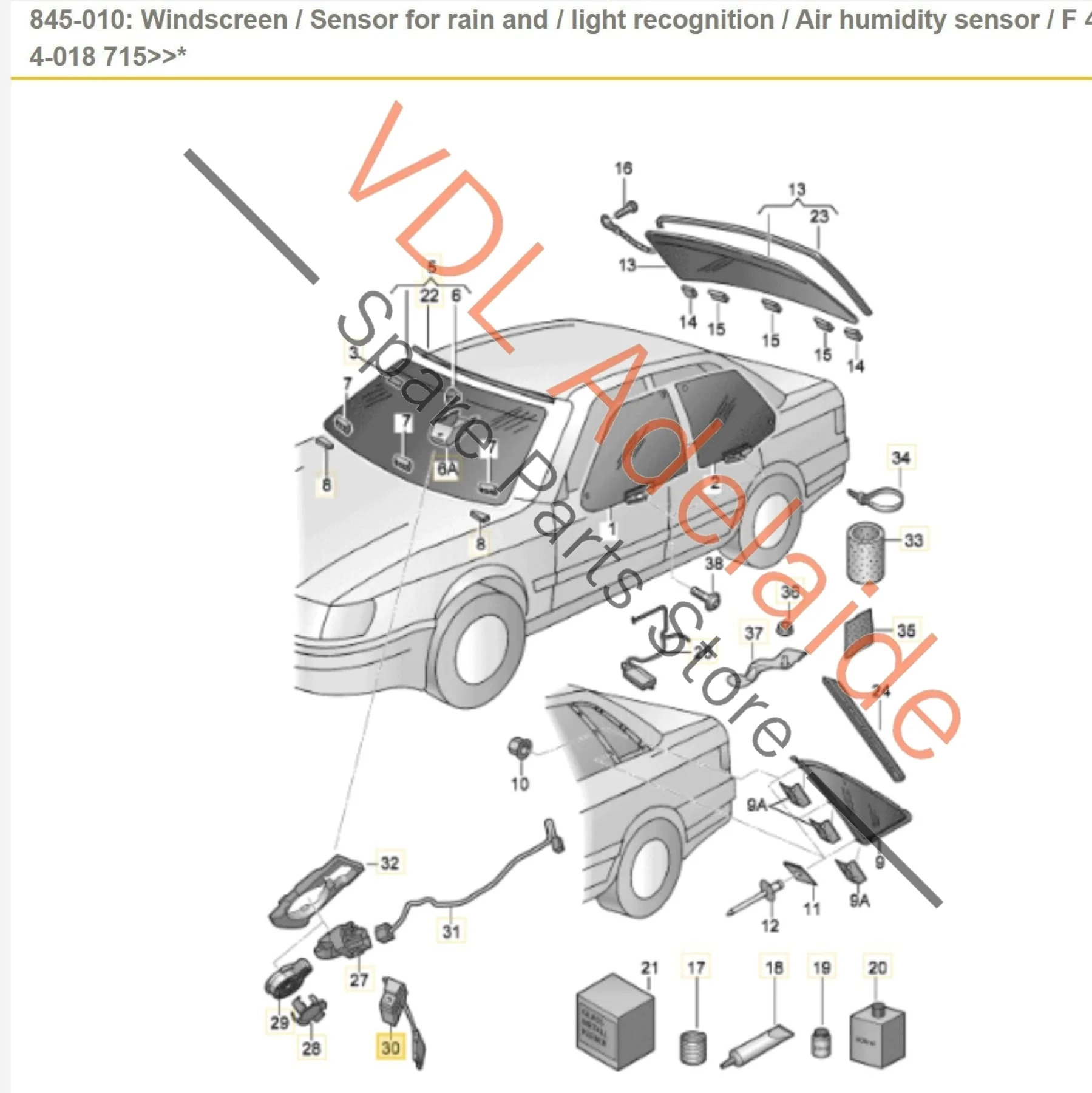 Audi A8 D3 Air Humidity Sensor 4E0907658 - Image 2