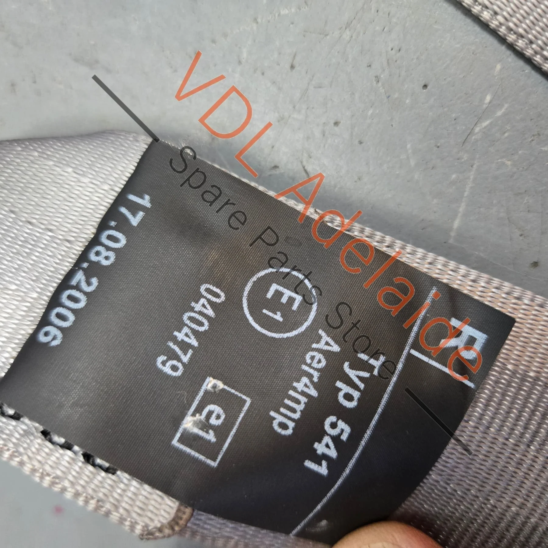 Audi A8 S8 Rear Right Seat Belt Seatbelt 4E0857806B KPF Colour Platinum - Image 3