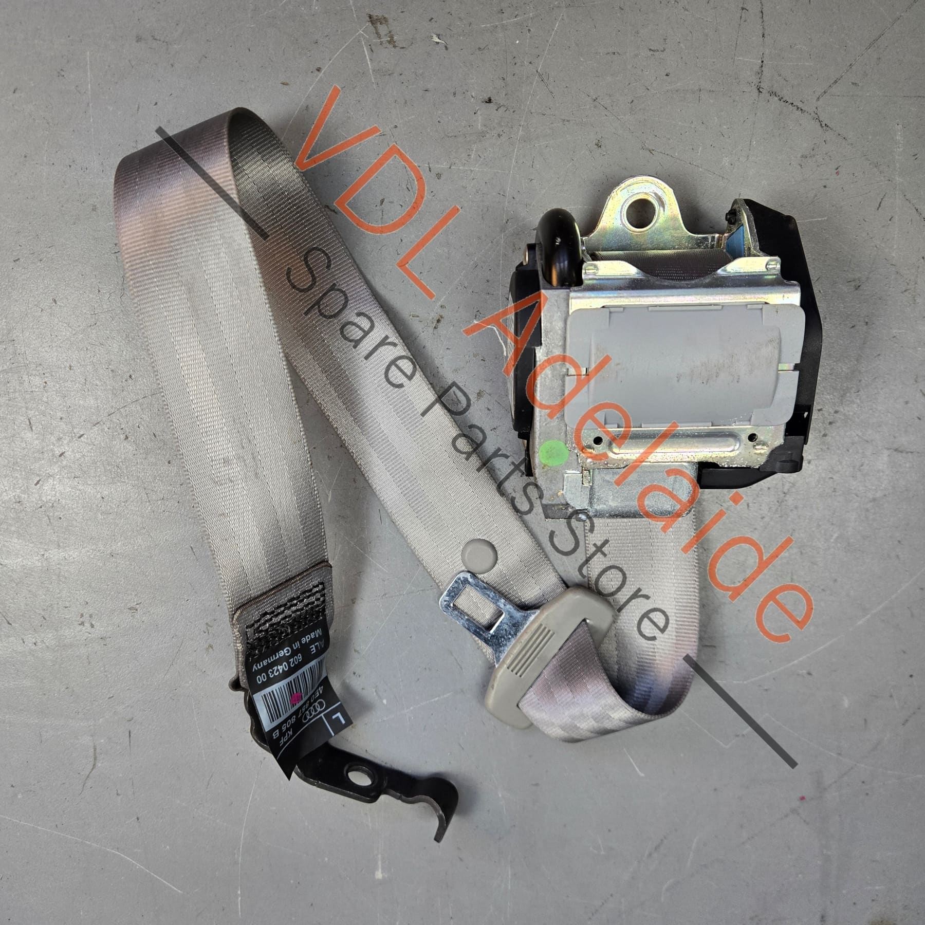 Audi A8 S8 Rear Left Seat Belt Seatbelt 4E0857805B KPF Colour Platinum - Image 5