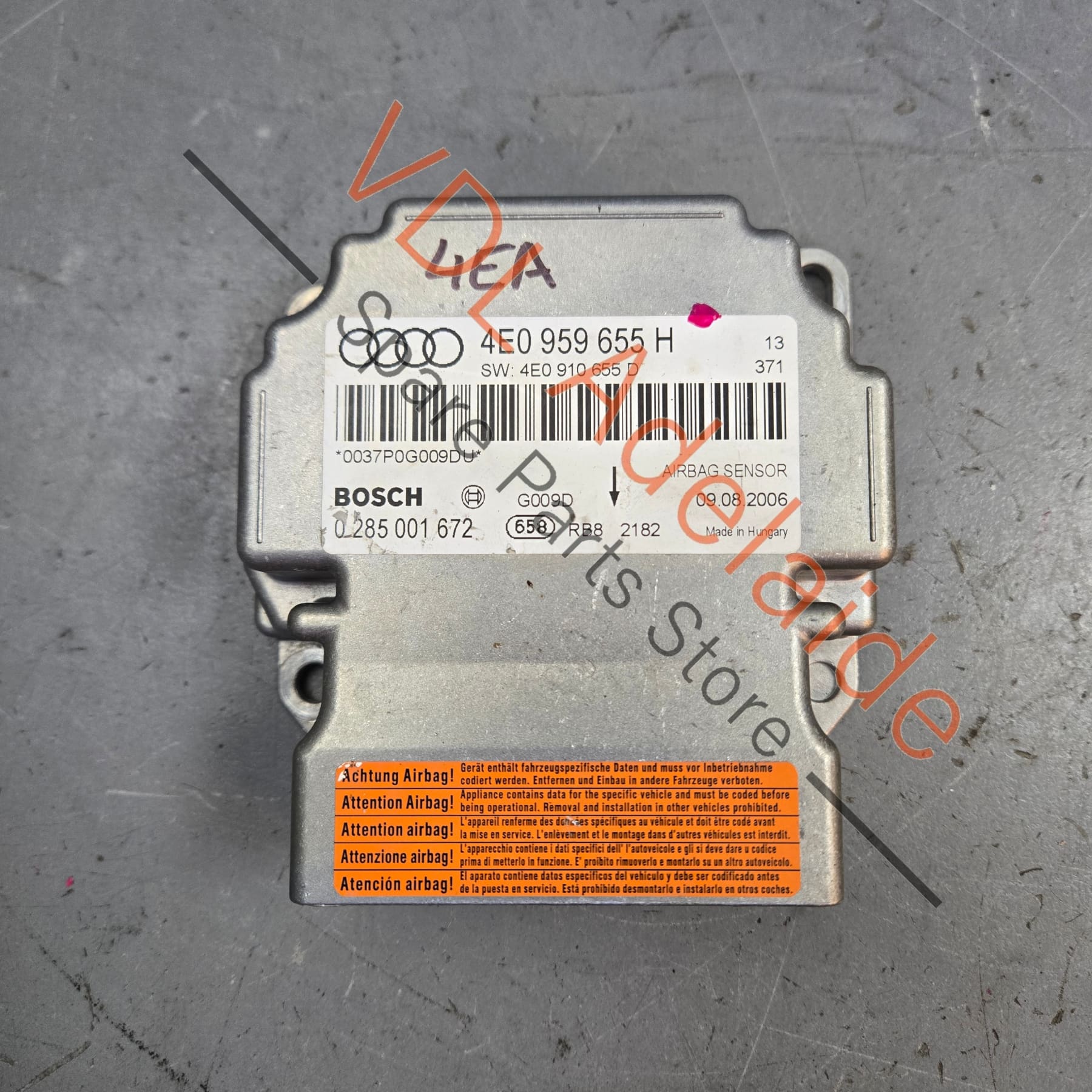 Audi A8 Airbag Module Controller 4E0959655H