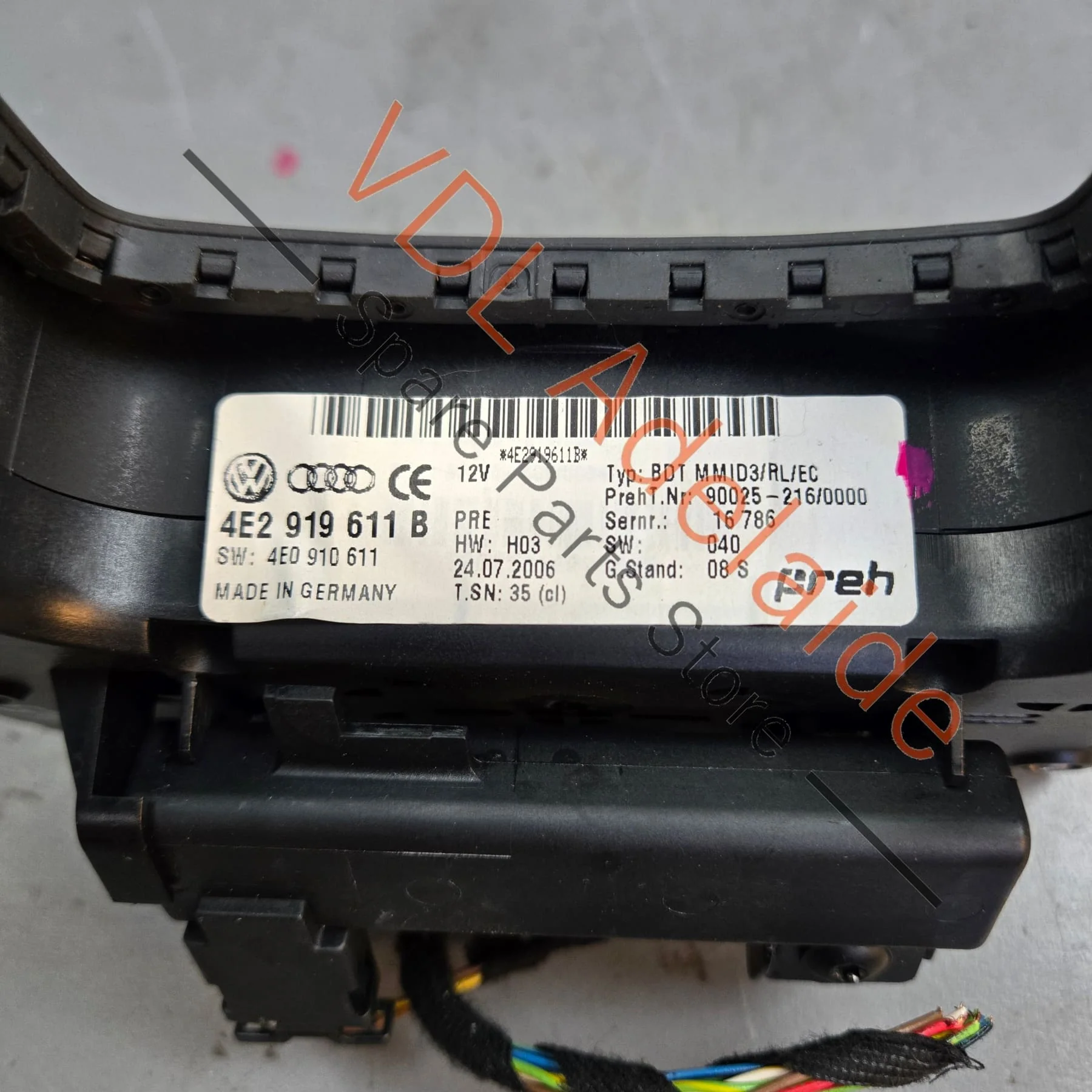 Audi A8 S8 MMI Radio Control Button Switch 4E2919612B - Image 3