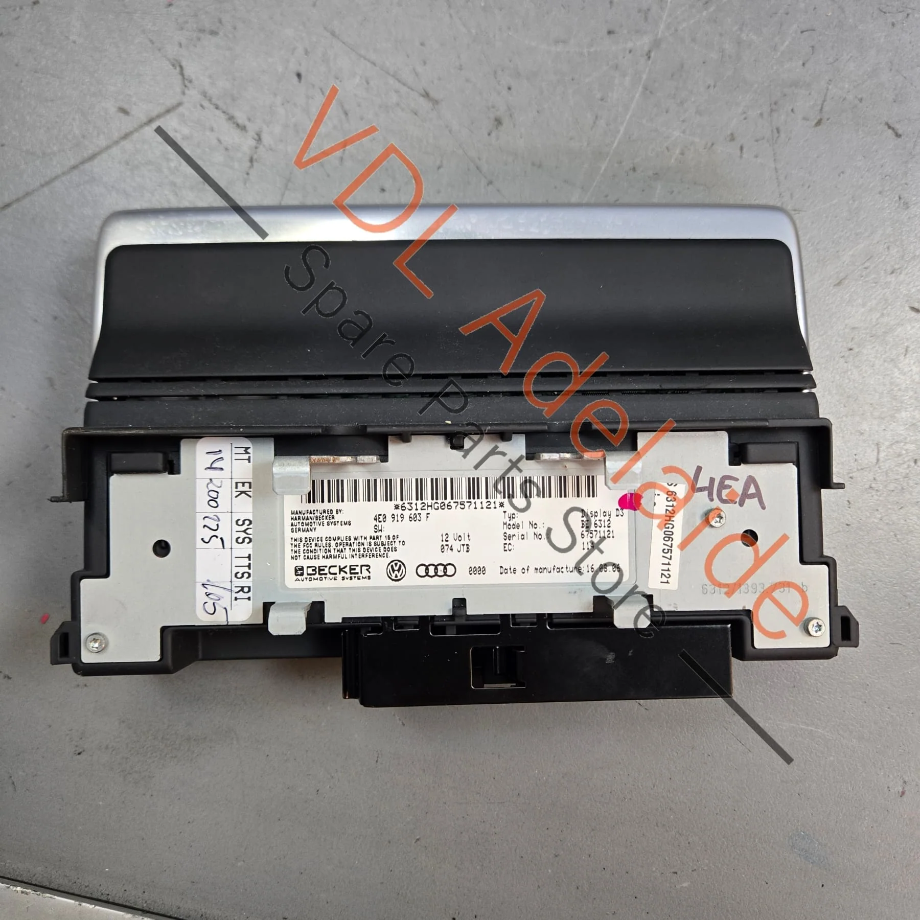 Audi A8 S8 MMI Screen Display 4E0919603F - Image 3