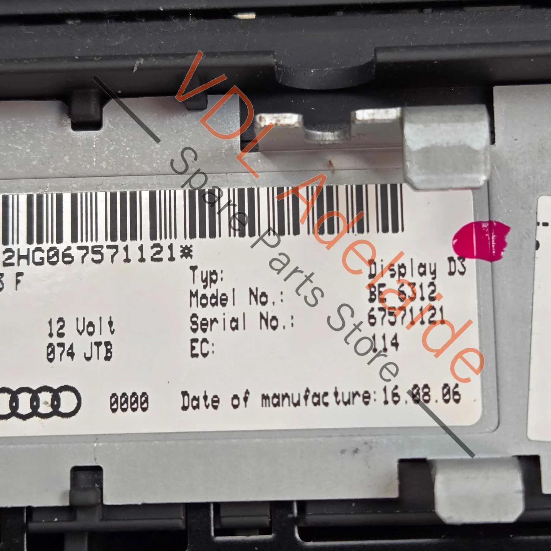 Audi A8 S8 MMI Screen Display 4E0919603F - Image 5