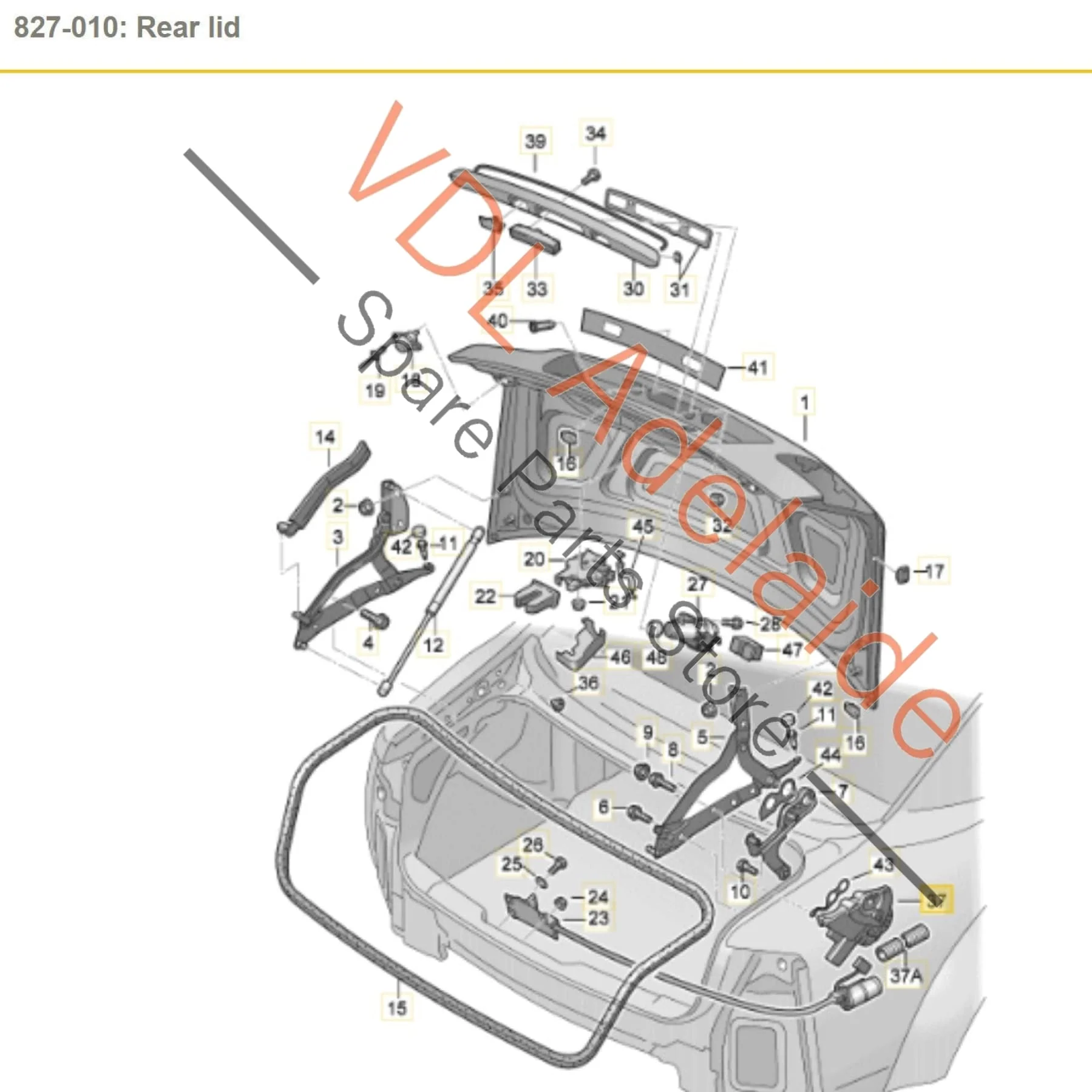 Audi A8 S8 Automatic Boot Lid Opening Drive Unit Engine Motor 4E0827852H - Image 2