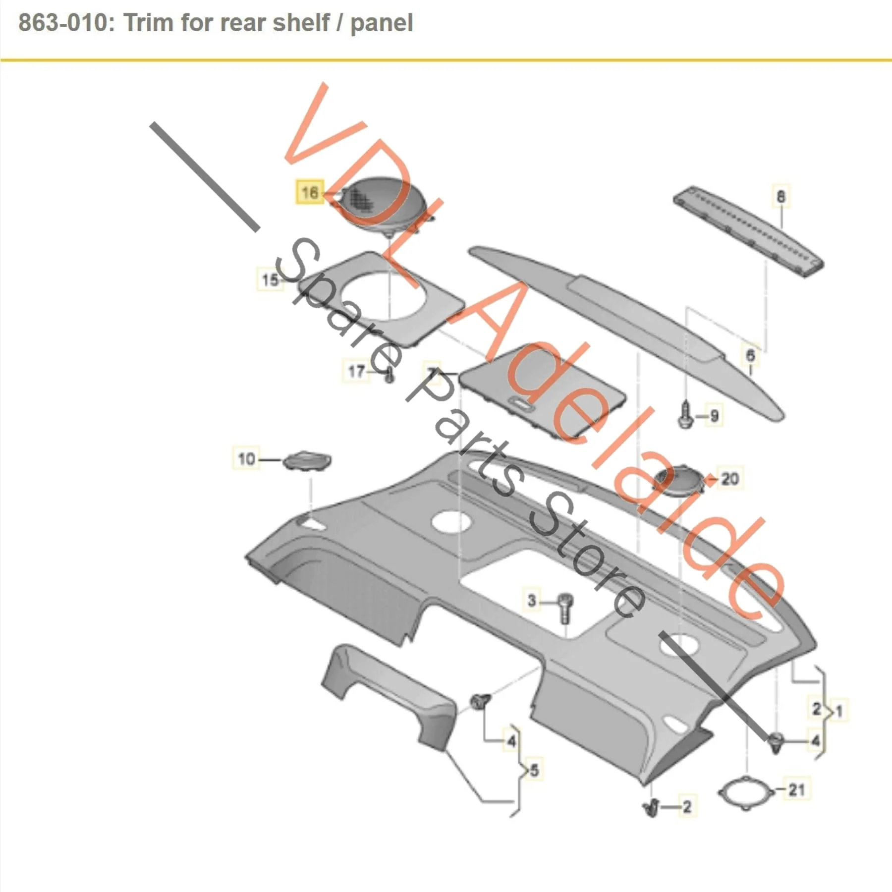 Audi A8 S8 Stainless Steel Speaker Cover Trim for Woofer 4E0868184 - Image 3