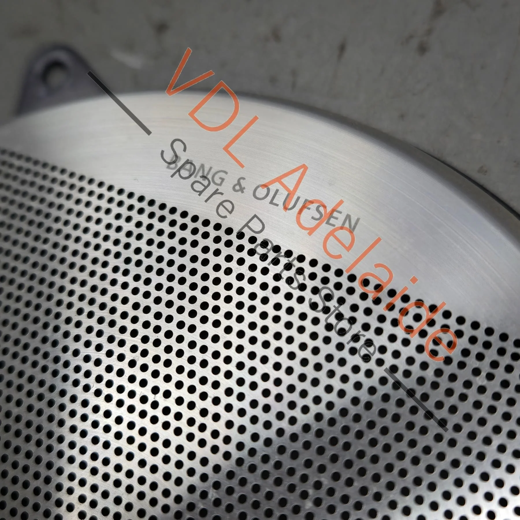 Audi A8 S8 Stainless Steel Speaker Cover Trim for Large Speaker Front or Rear Door 4E0868157 - Image 2