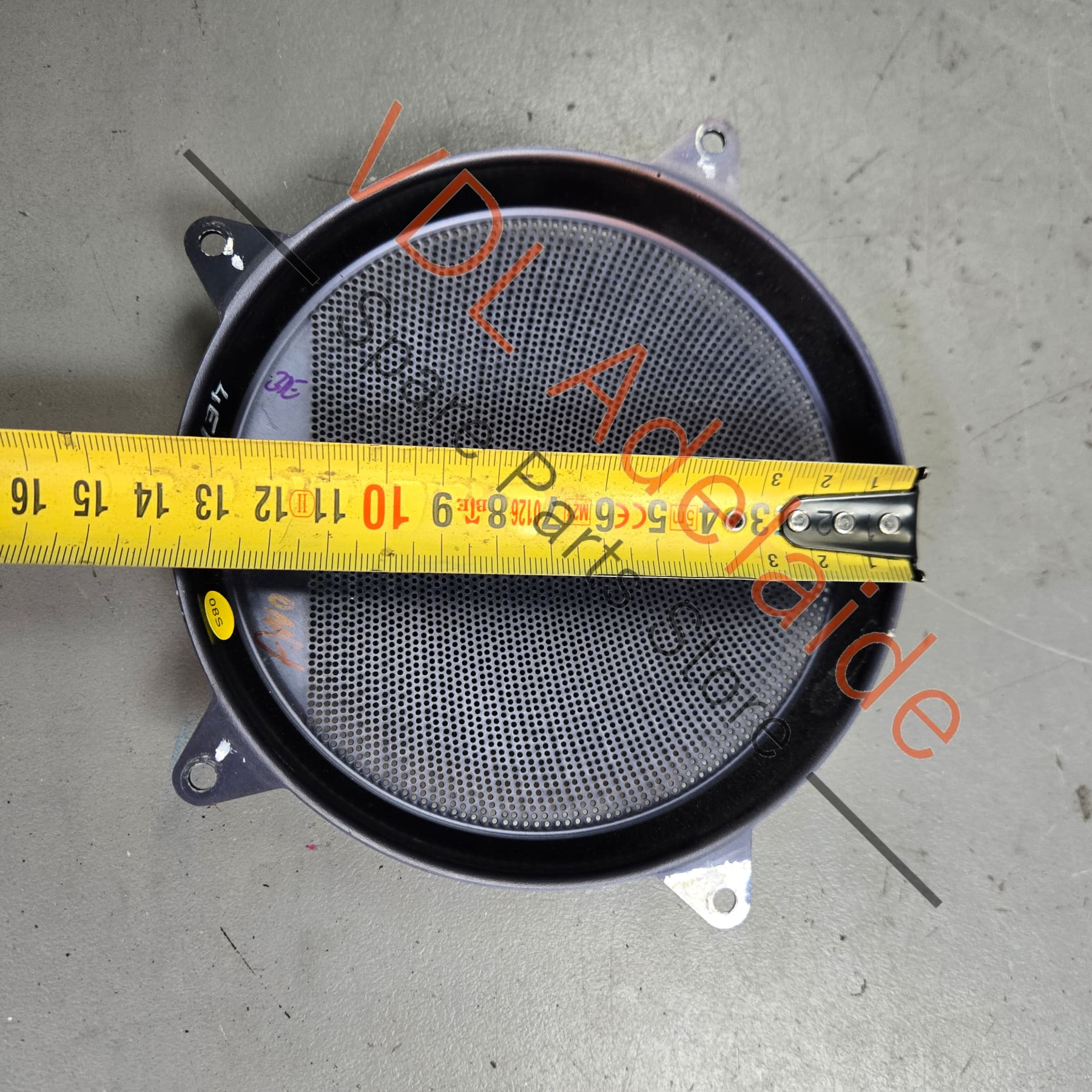 Audi A8 S8 Stainless Steel Speaker Cover Trim for Large Speaker Front or Rear Door 4E0868157 - Image 5