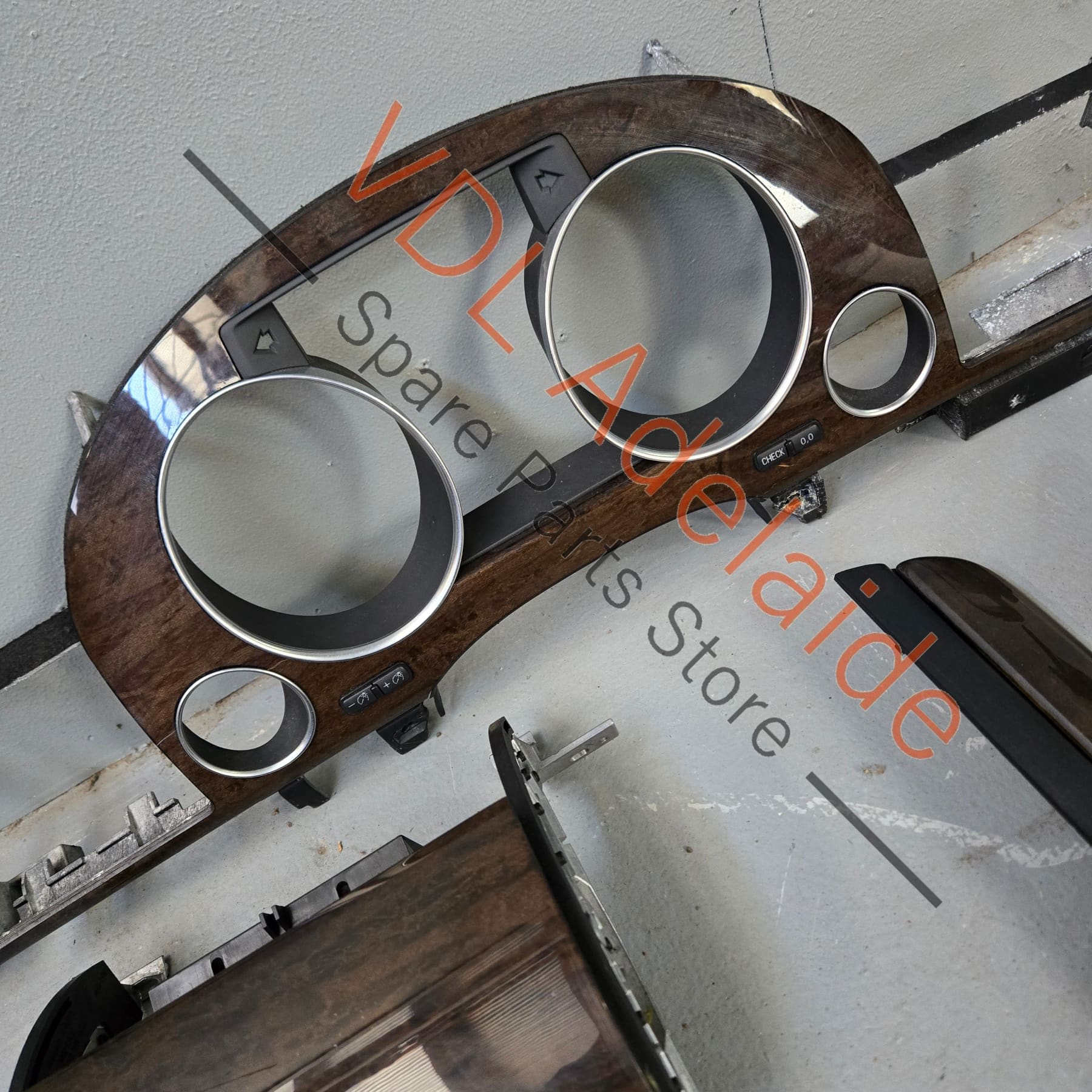 Audi A8 Interior Wood Grain Doors & Dashboard Grey Birch for RHD models - Image 2