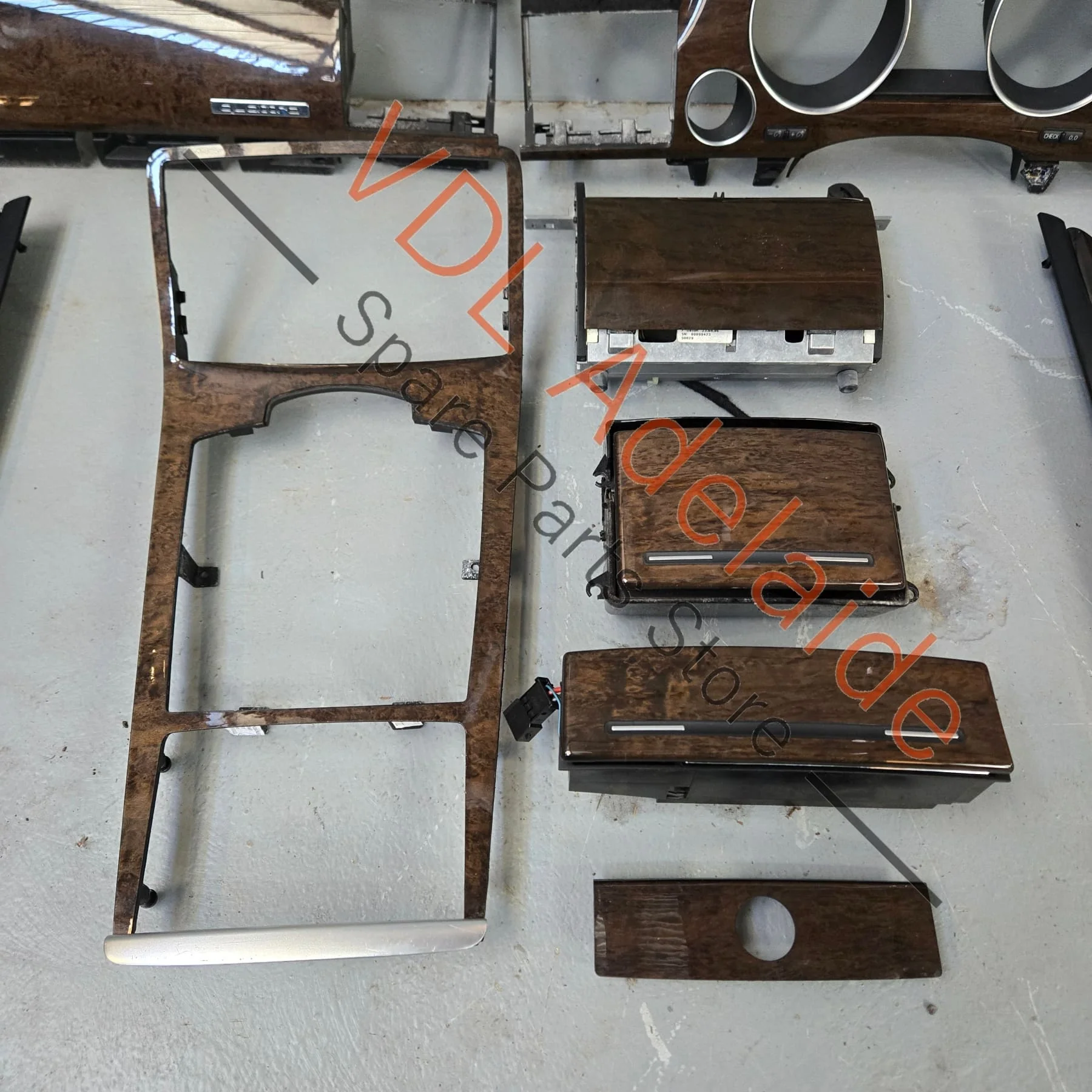 Audi A8 Interior Wood Grain Doors & Dashboard Grey Birch for RHD models - Image 6