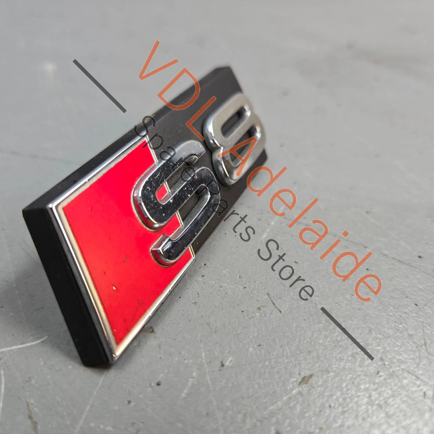 Audi S8 Front Grille Badge Inscription Emblem 4E0853740 - Image 3