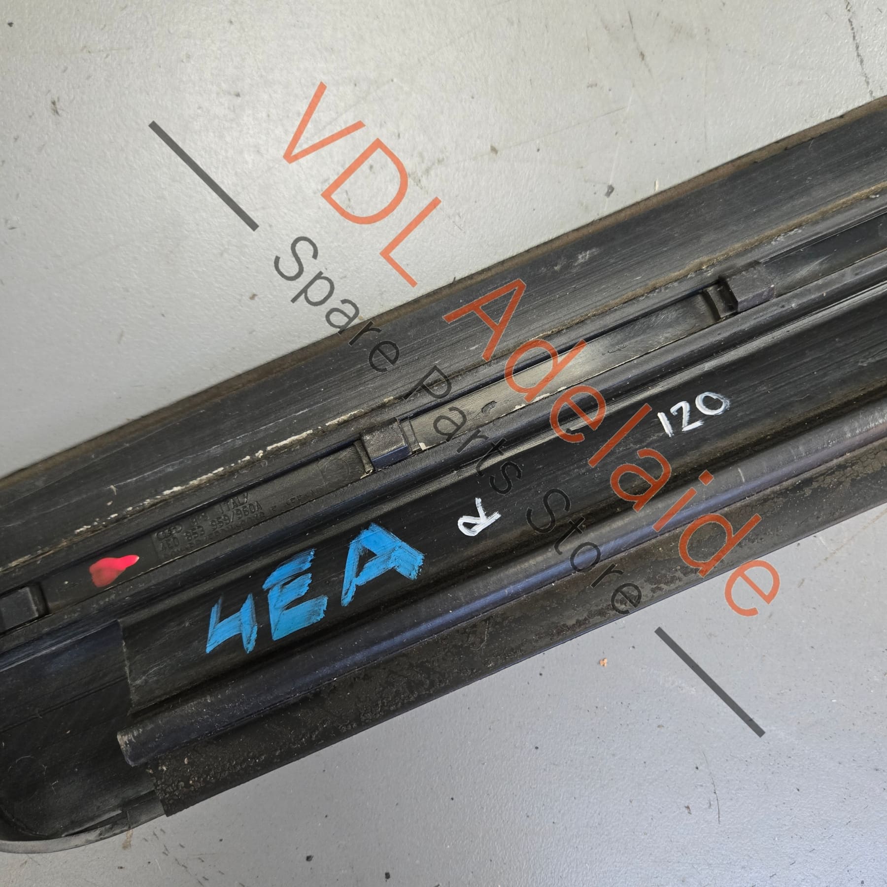 Audi A8 S8 Front Right Lower Exterior Door Trim Moulding Plastic 4E0853960C - Image 11