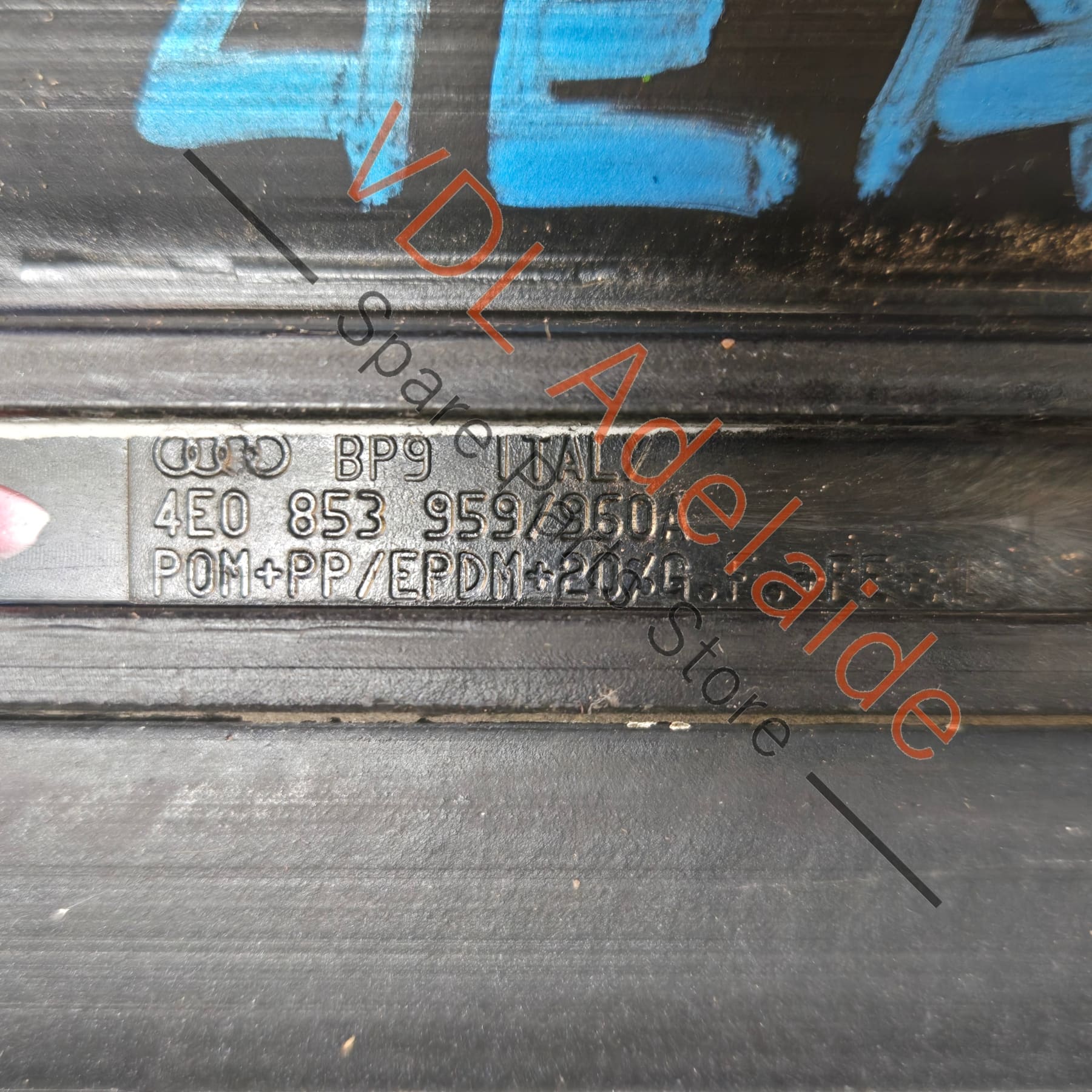 Audi A8 S8 Front Left Lower Exterior Door Trim Moulding Plastic 4E0853959C - Image 6