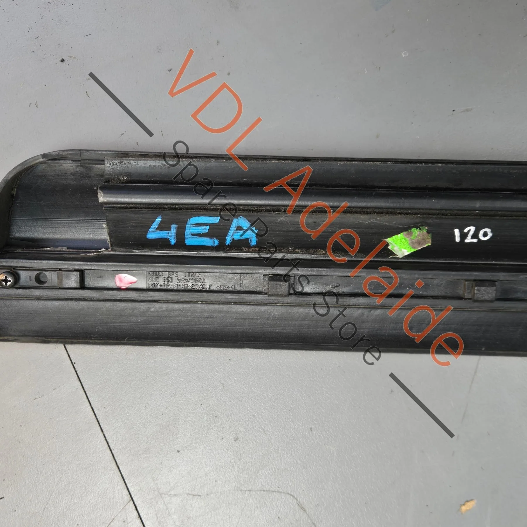 Audi A8 S8 Front Left Lower Exterior Door Trim Moulding Plastic 4E0853959C - Image 7