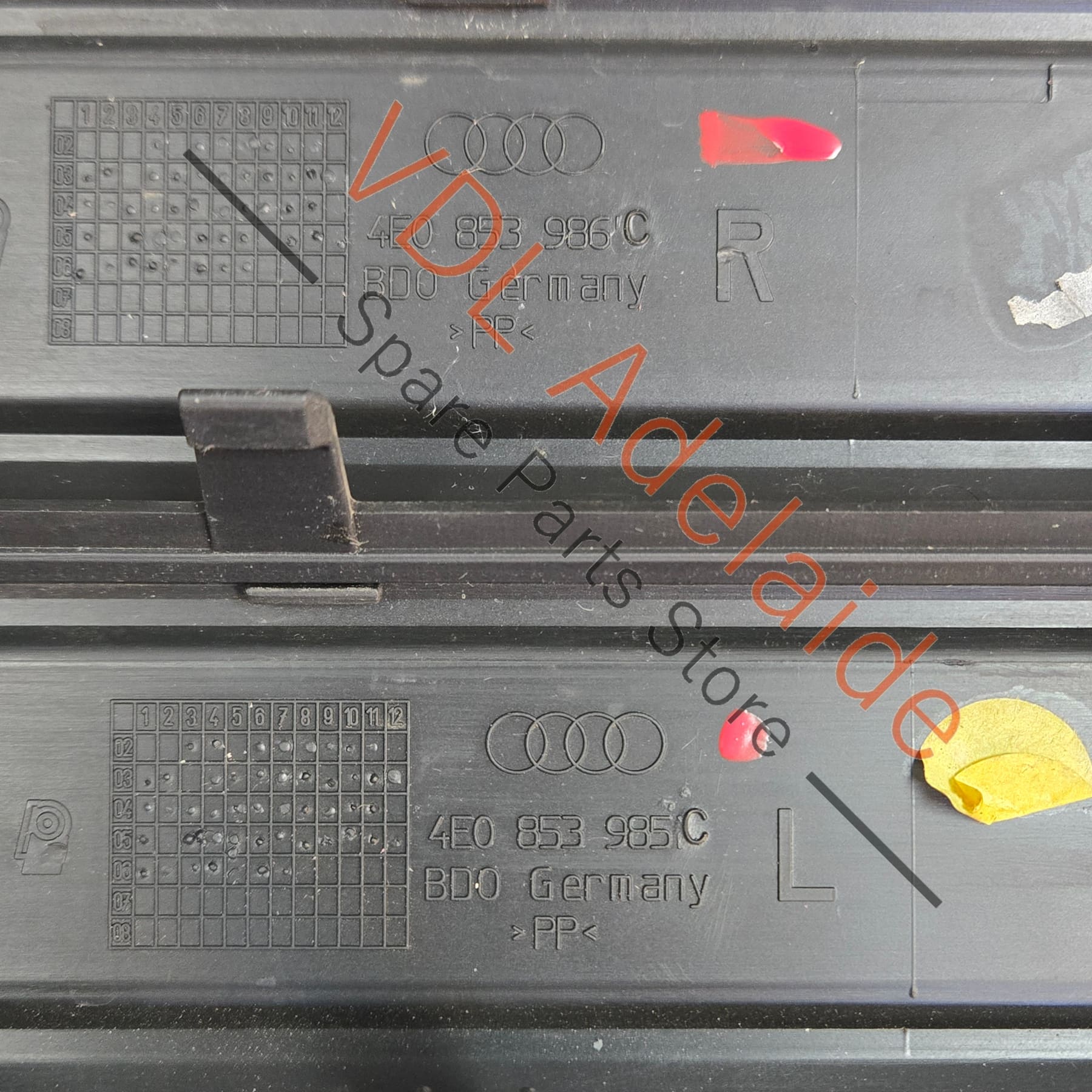 Set of 4 Audi S8 Door Name Scuff Plates 4E0853985 4E0853995F - Image 4