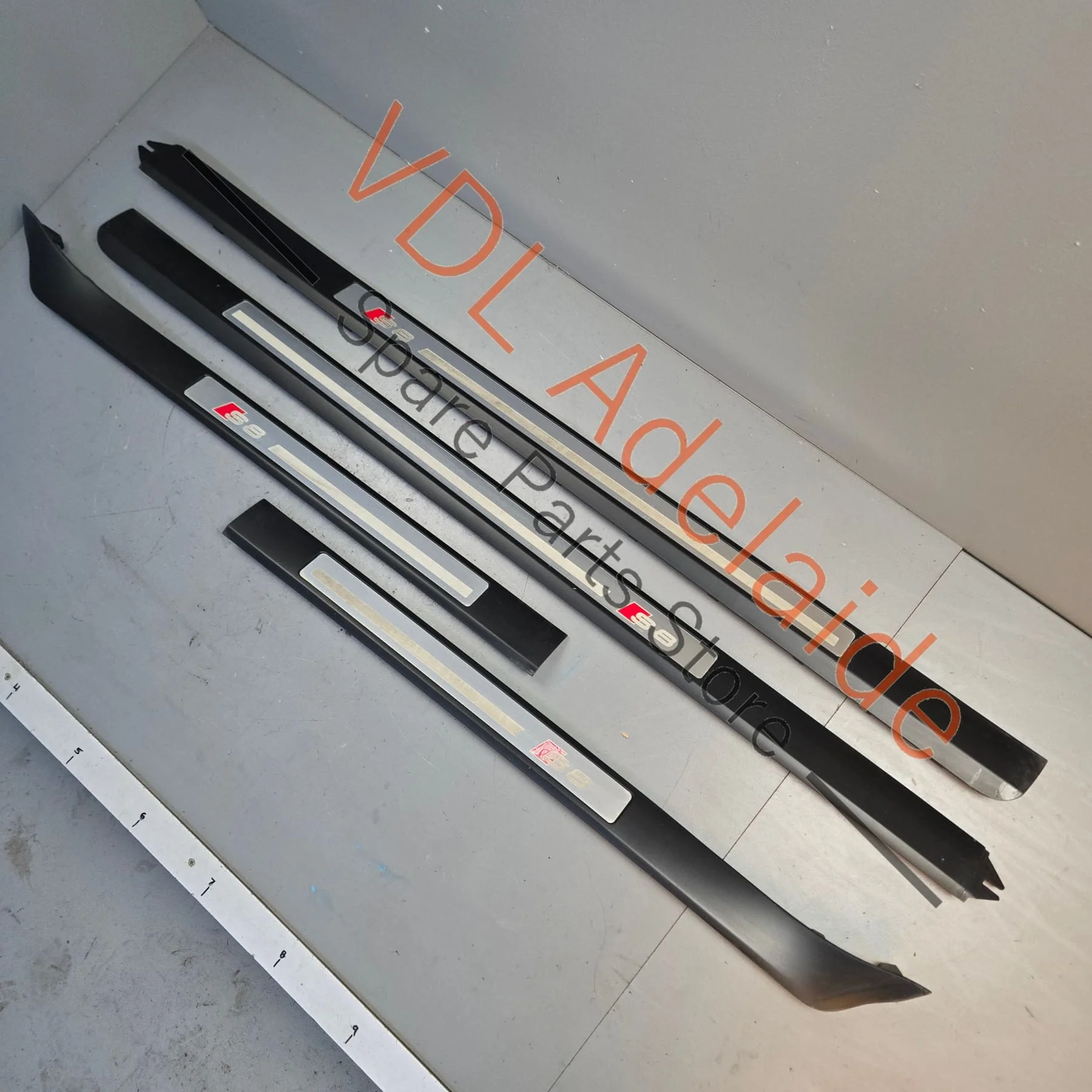 Set of 4 Audi S8 Door Name Scuff Plates 4E0853985 4E0853995F - Image 7