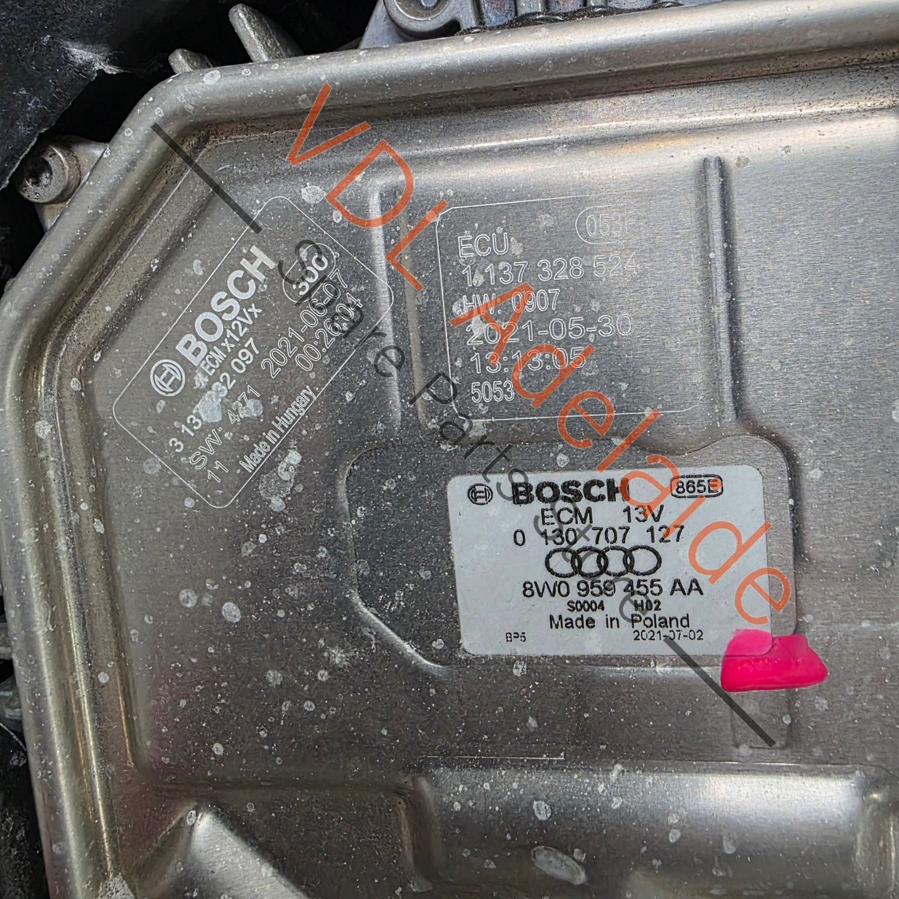 Audi RS7 4K Q7 4M Radiator fan assembly 8W0121207C 8W0959455AB 8W0959455AA - Image 6