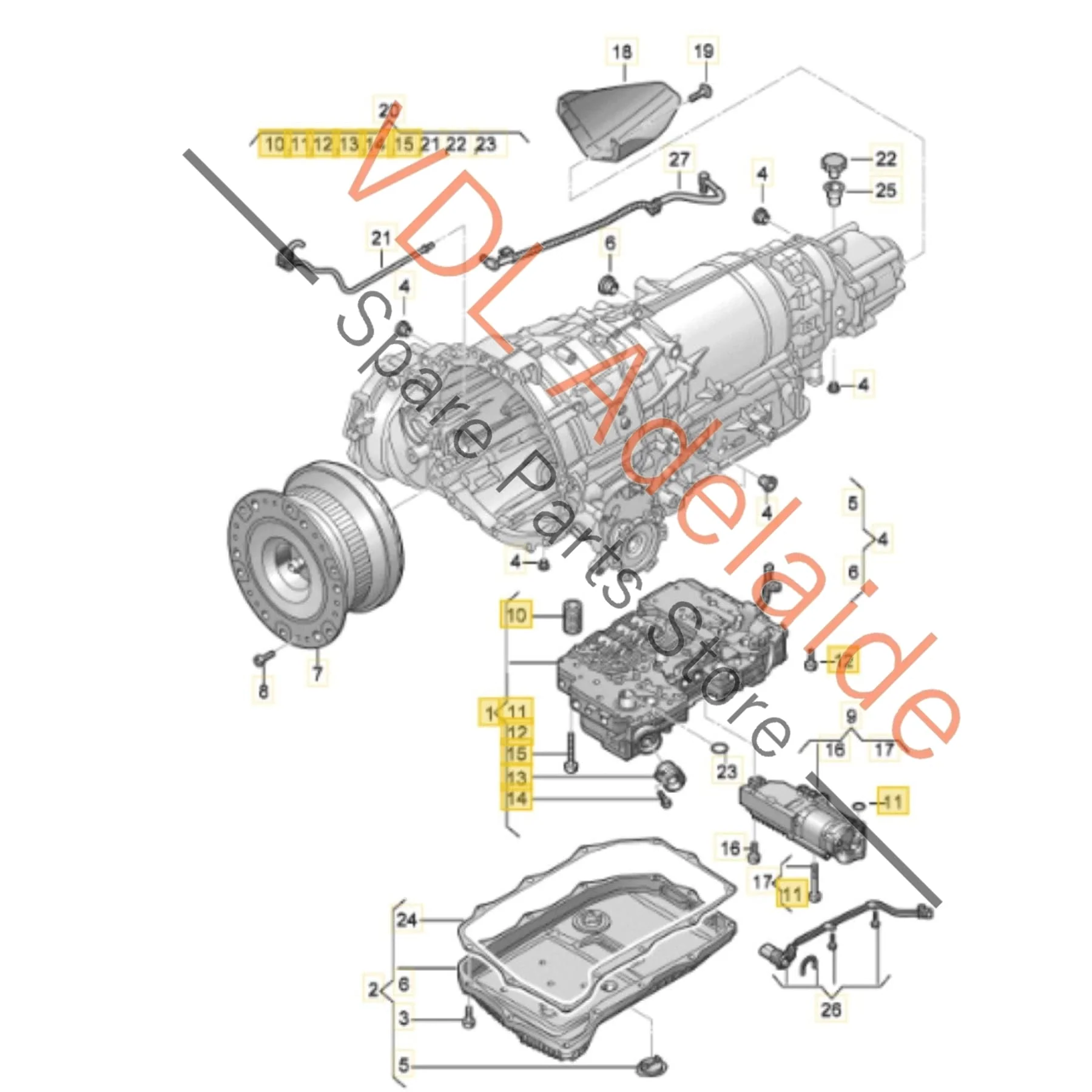 Audi RS7 4K Mechatronic unit for 8 Speed 0D6 Gearbox Transmission 4K0927158AJ ZF8HP90 - Image 2