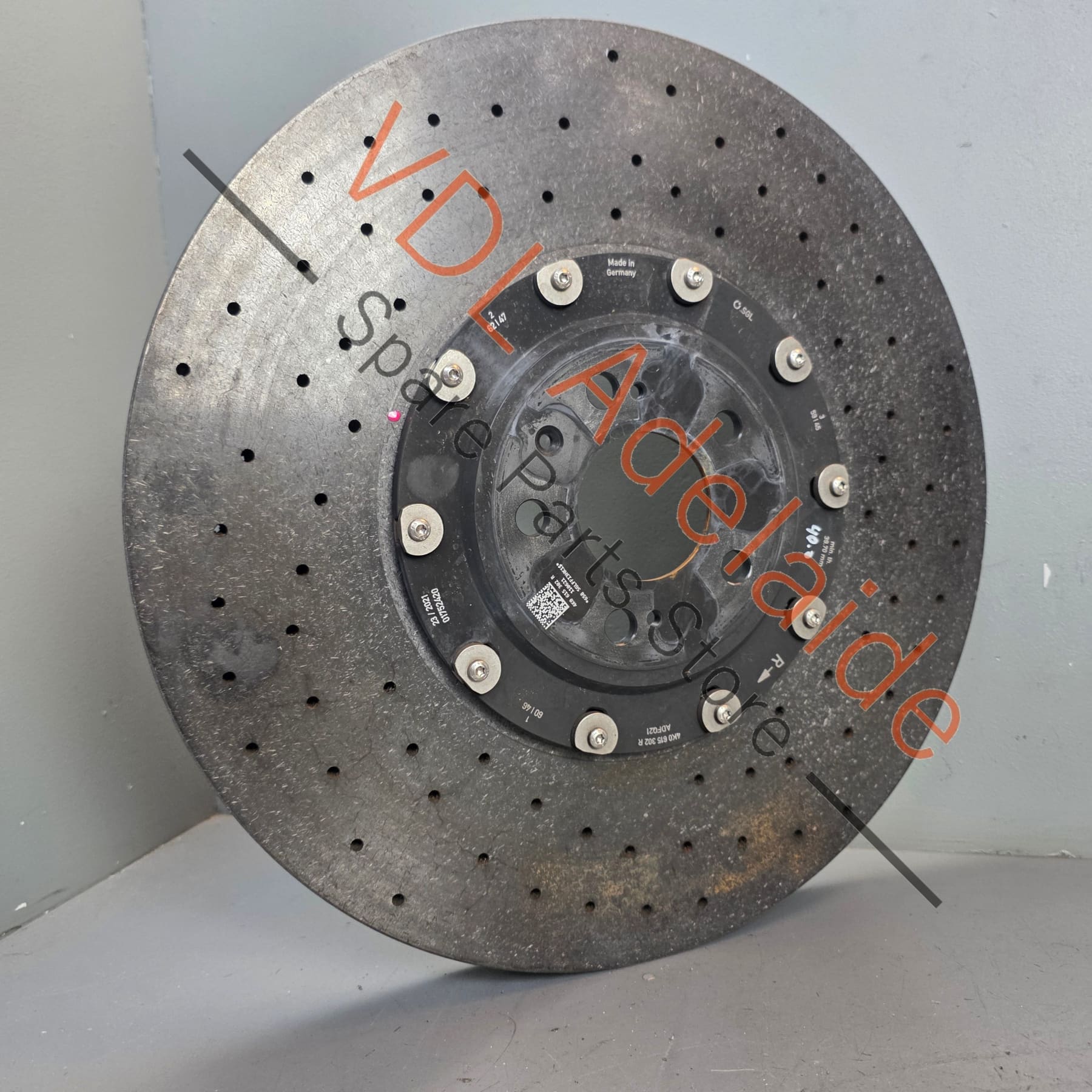 Audi RS6 RS7 Carbon Ceramic Front Right Brake Disc Rotor 440mm x 40mm 4M0615302R 4M0615302E - Image 8