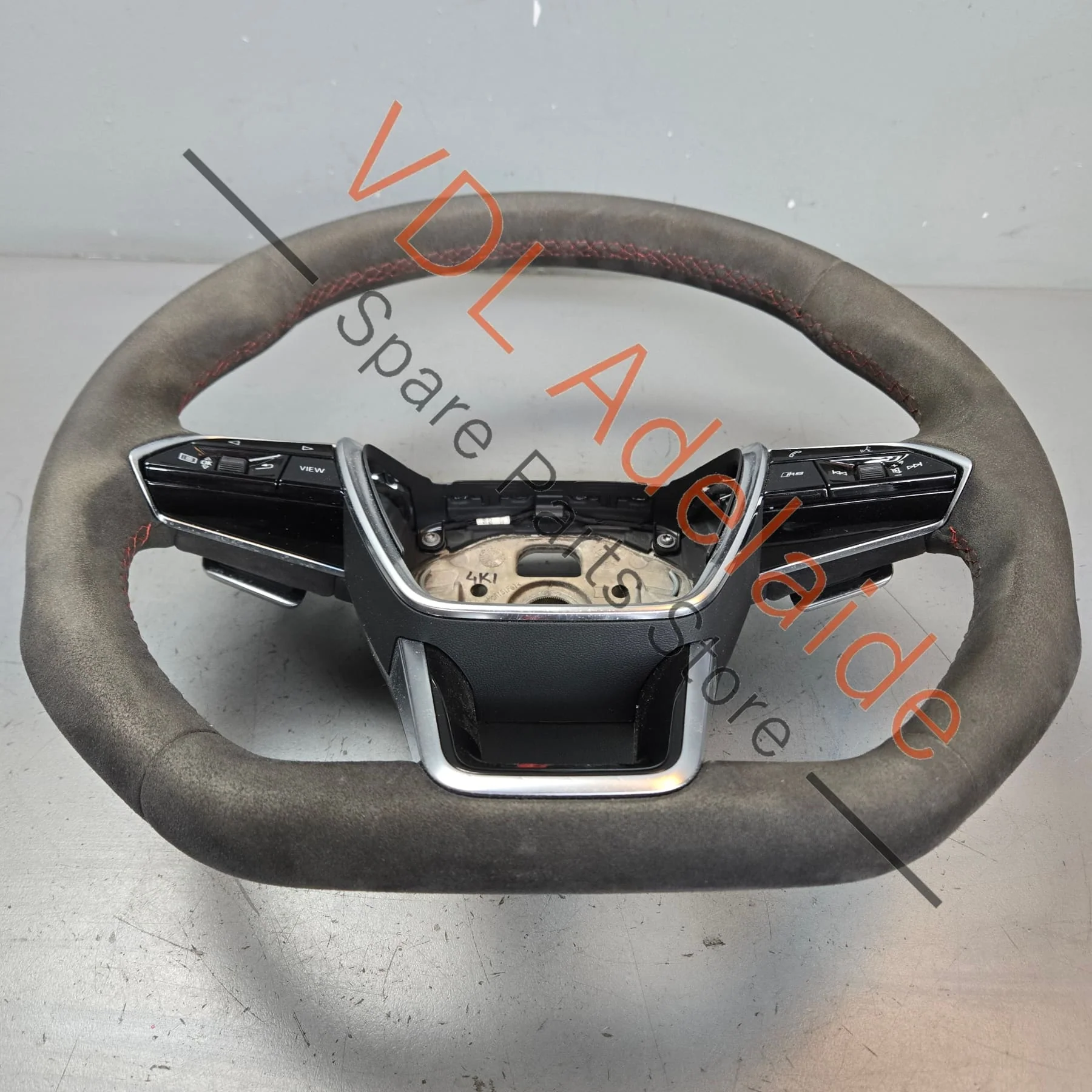 Audi RS6 RS7 C8 Alcantara multifunction heated steering wheel with red stitching 4K0419091BPTPE - Image 5