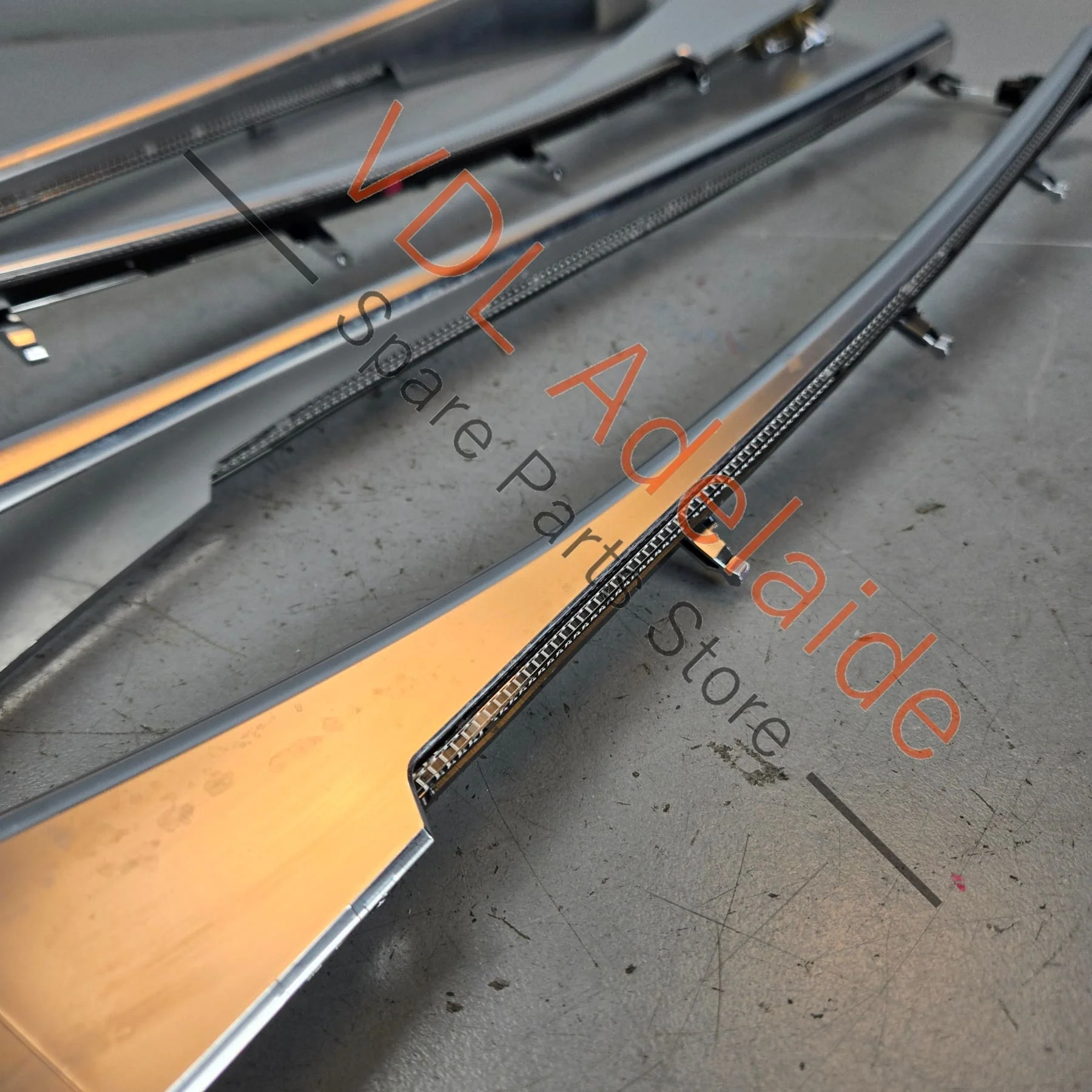 Audi RS7 S7 A7 4K C8 Interior Door Chrome Trim and LED light strip Set for RHD models 4K8867586A - Image 3