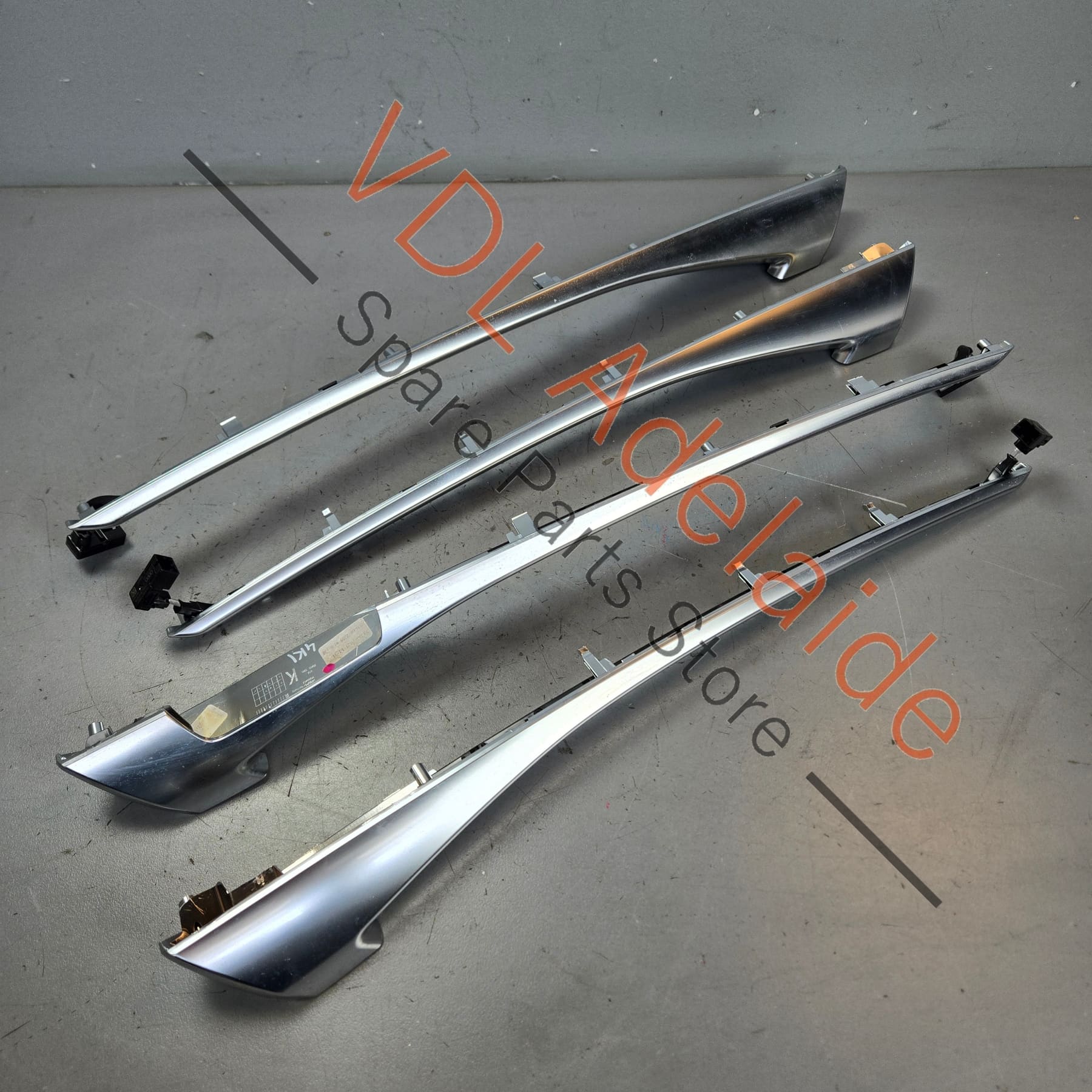 Audi RS7 S7 A7 4K C8 Interior Door Chrome Trim and LED light strip Set for RHD models 4K8867586A - Image 4