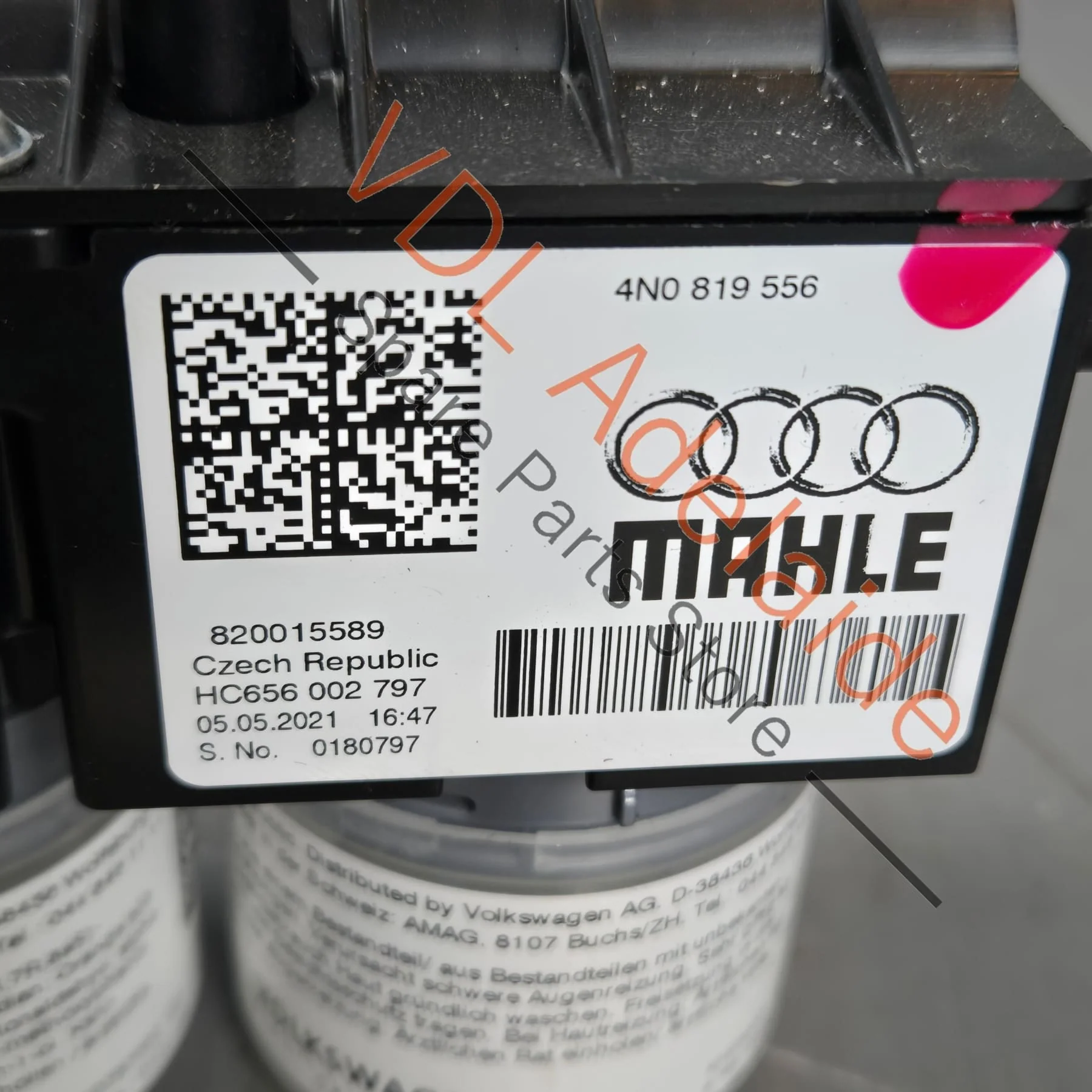 Audi Flacon Unit Fragrance Aroma Cabin Dispenser 4N0819573 Includes balance of fragrance - Image 2