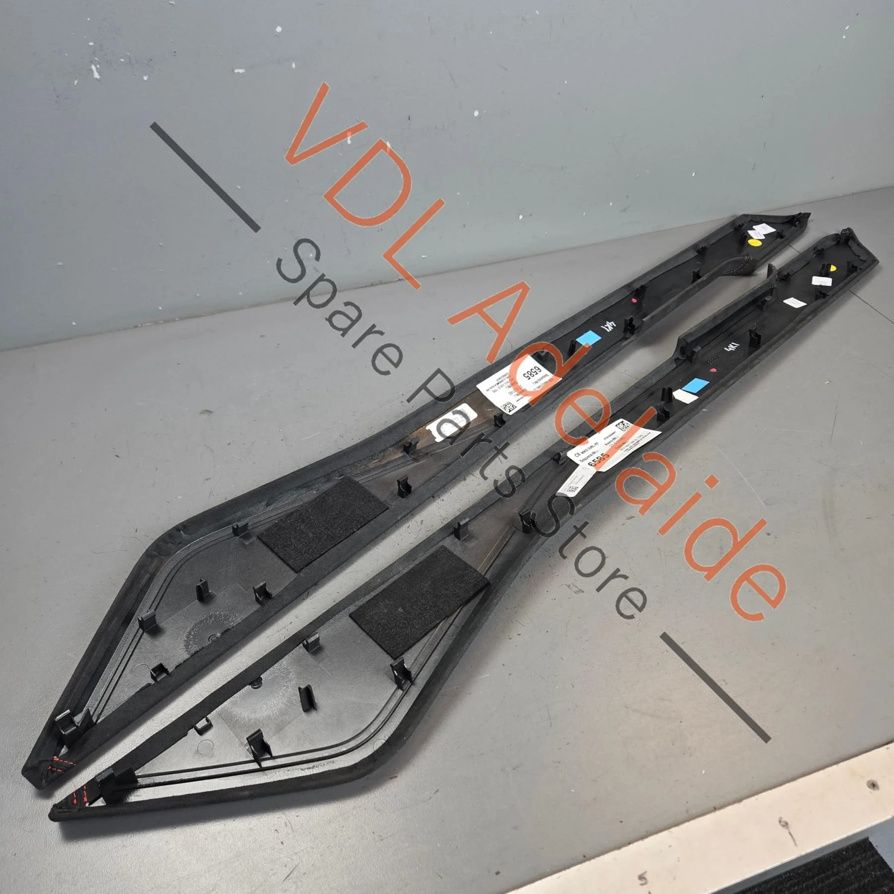 Audi RS7 RS6 Alcantara w Red Stitch Centre Console Trim Set 4K0863305DTPE 4K0863306DTPE - Image 5