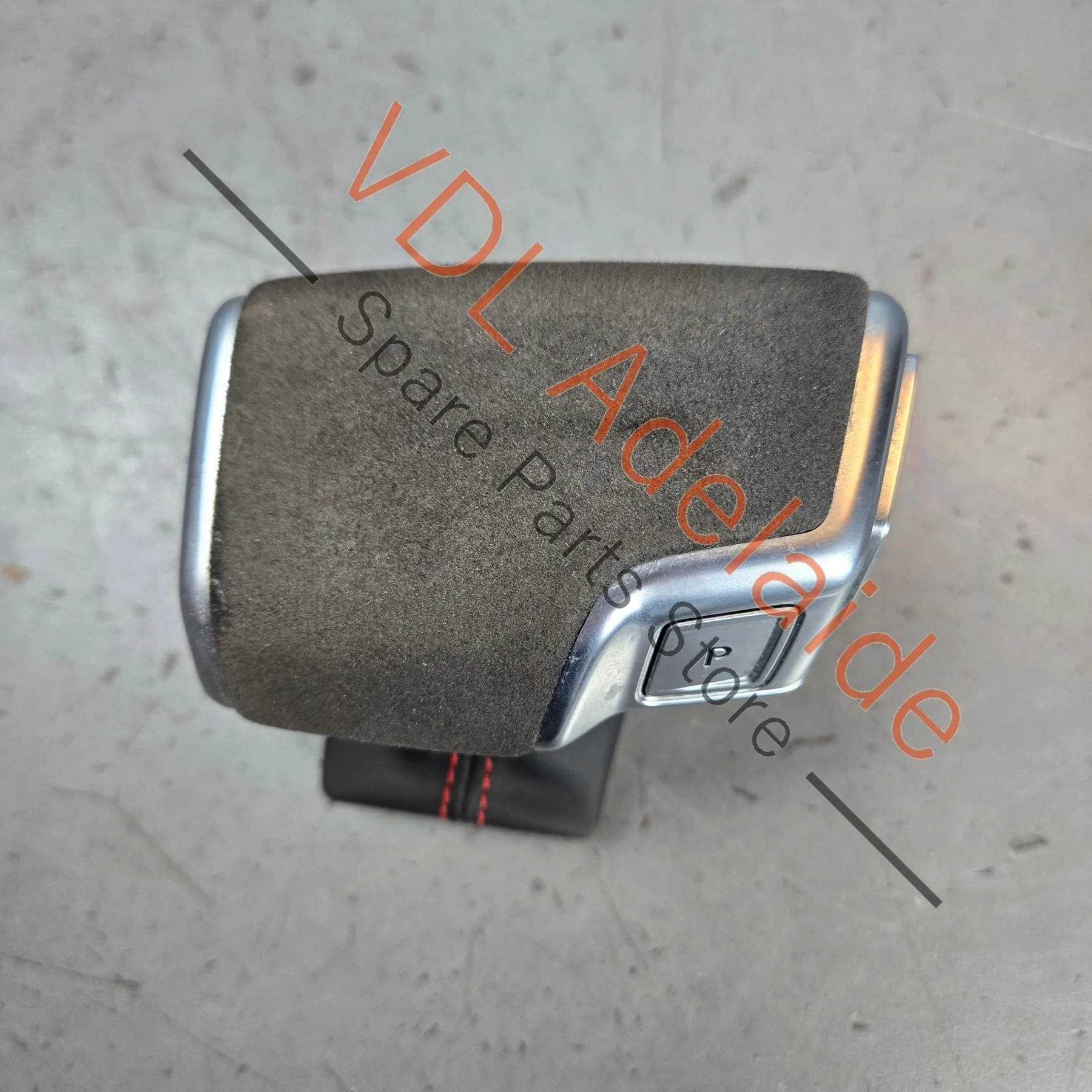 Genuine Audi RS Alcantara RS3 RS4 RS5 RS6 RS7 SQ5 SQ7 Automatic Shift Knob with Red Stitch - Image 3