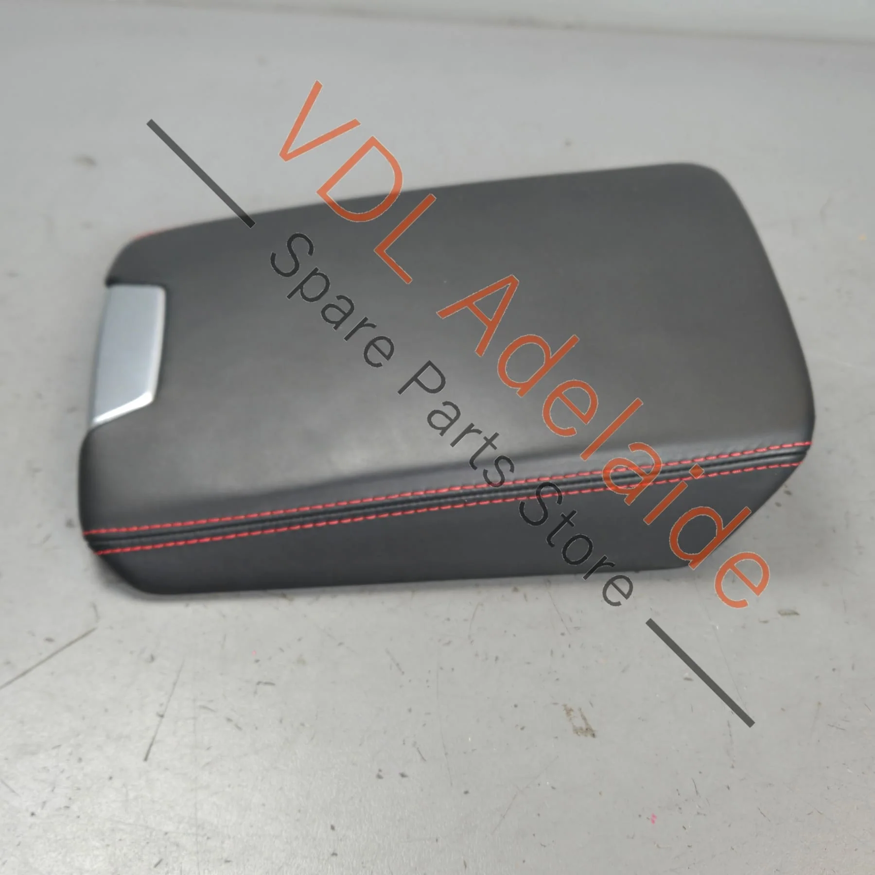 Audi RS7 Centre Armrest Arm Rest for Driver Black Leather Red Stitch 4K0864207K THC - Image 4