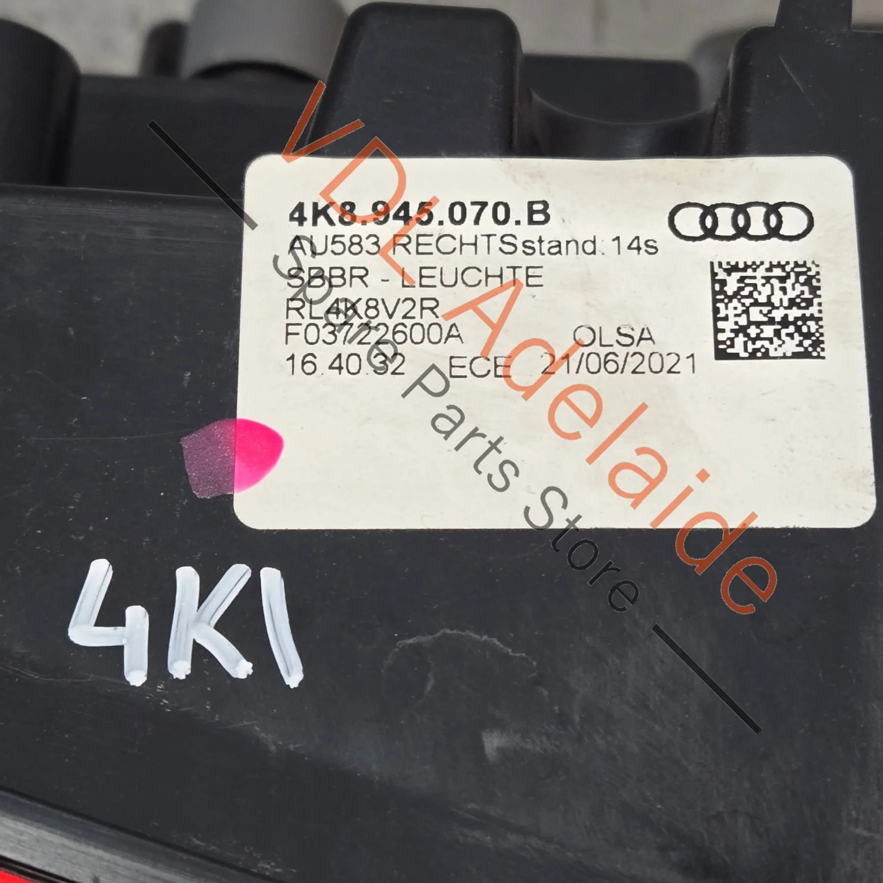 Audi A7 S7 RS7 4K C8 Right Side Tail Light 4K8945070B - Image 7