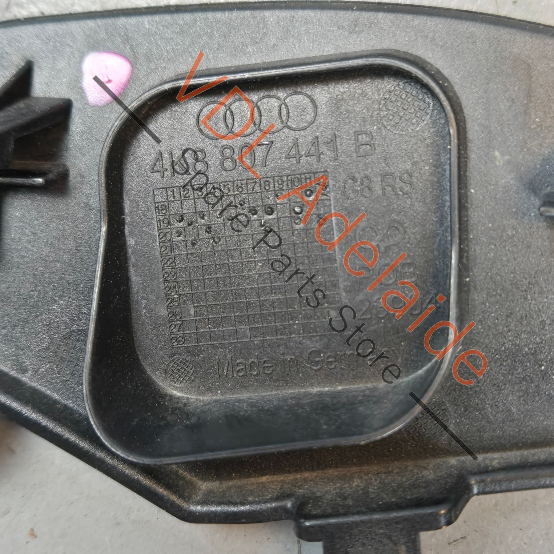 Audi RS6 RS7 Rear Bumper Tow Hook Cover Cap Trim 4K8807441B Mythos Black - Image 5