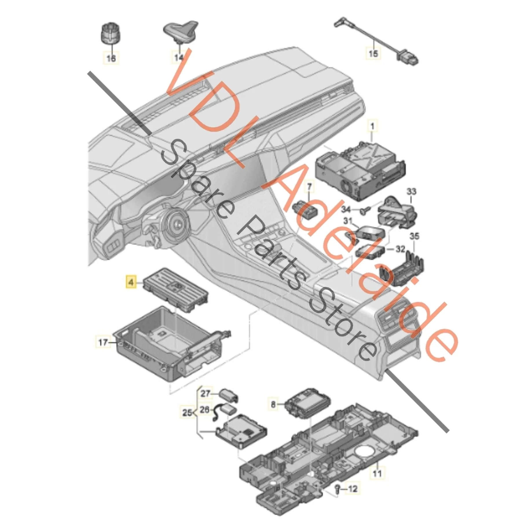 Audi Wireless Phone Charging Dock 4K0035502B - Image 2