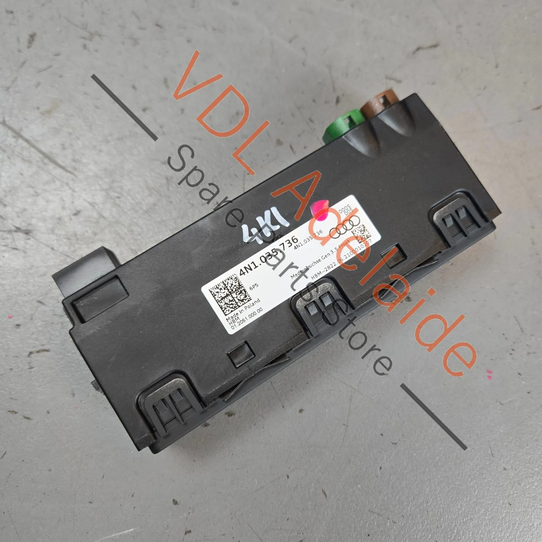 Genuine Audi Dual USB Port 4N1035736 Gen 3.5 Front - Image 2