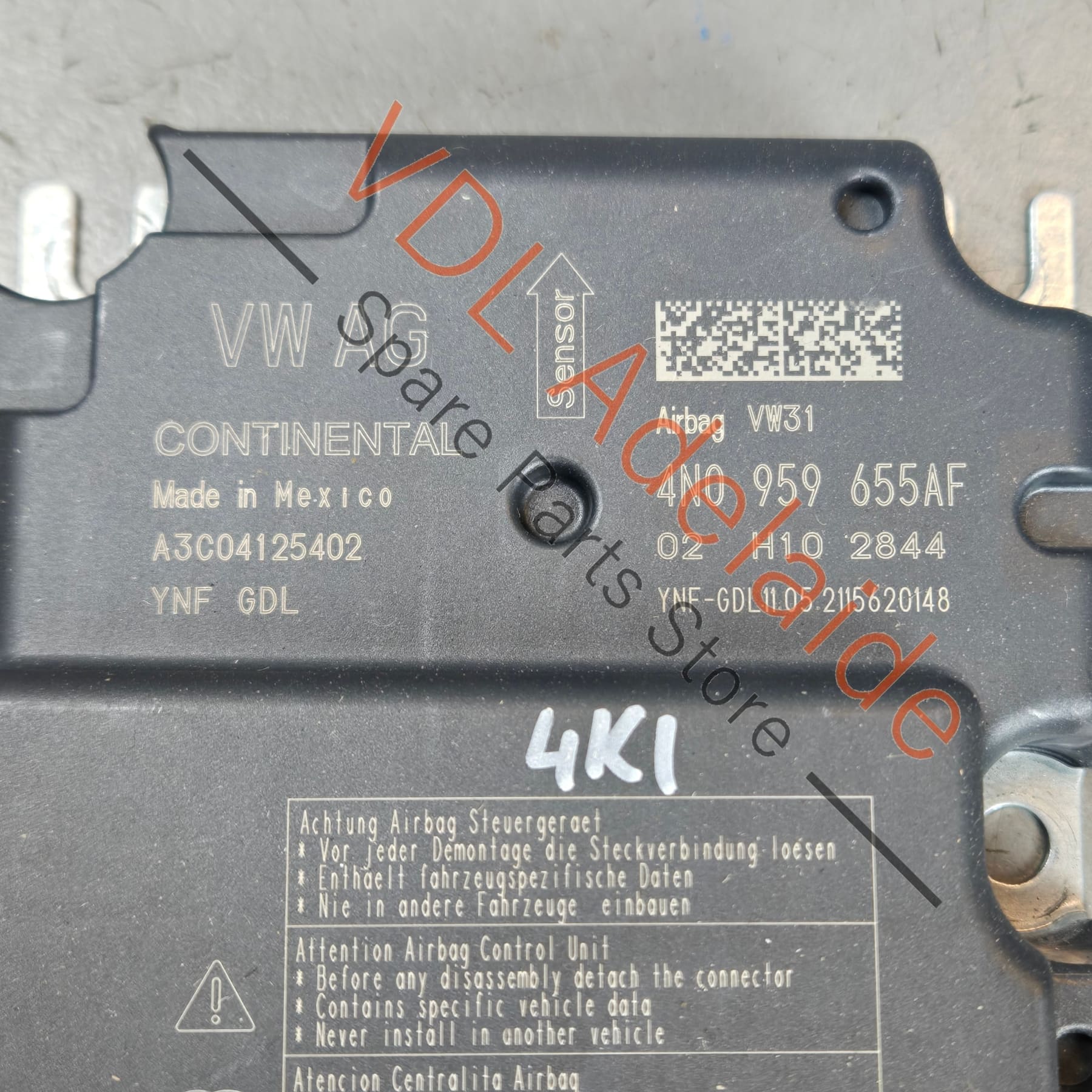 Audi RS7 Control Unit for Airbag SRS 4N0959655AF - Image 2