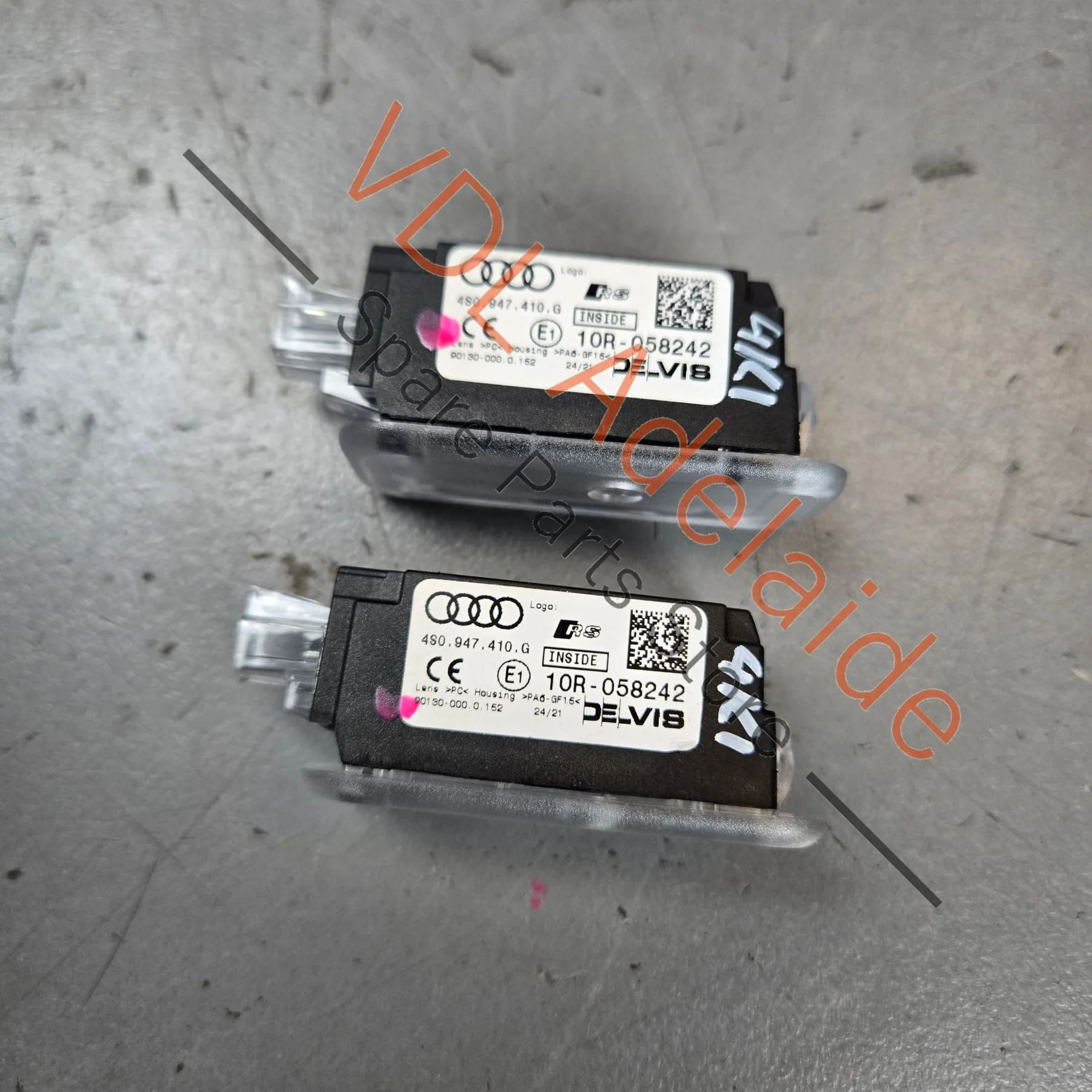 Genuine Audi RS RS3 RS4 RS5 RS6 RS7 Door Entry Light Projector Set left & Right pair 4S0947410G 4S0947409G - Image 3