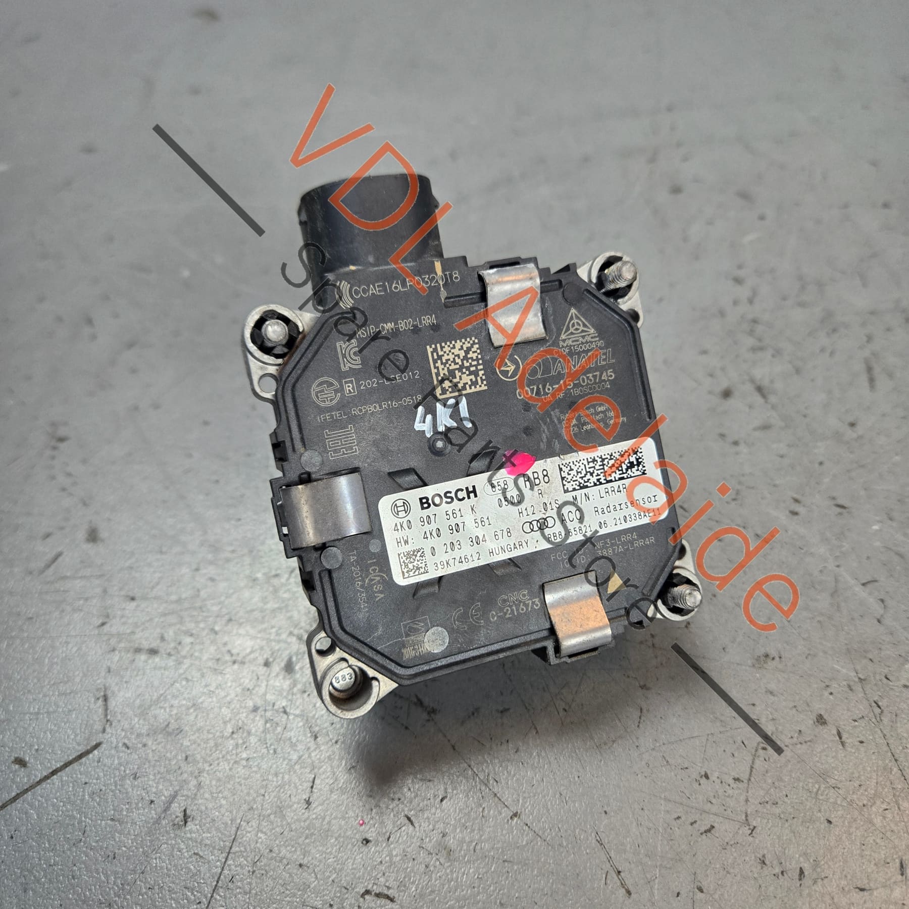 Audi RS7 Front Radar Sensor for Automatic Cruise Control 4K0907561P - Image 3